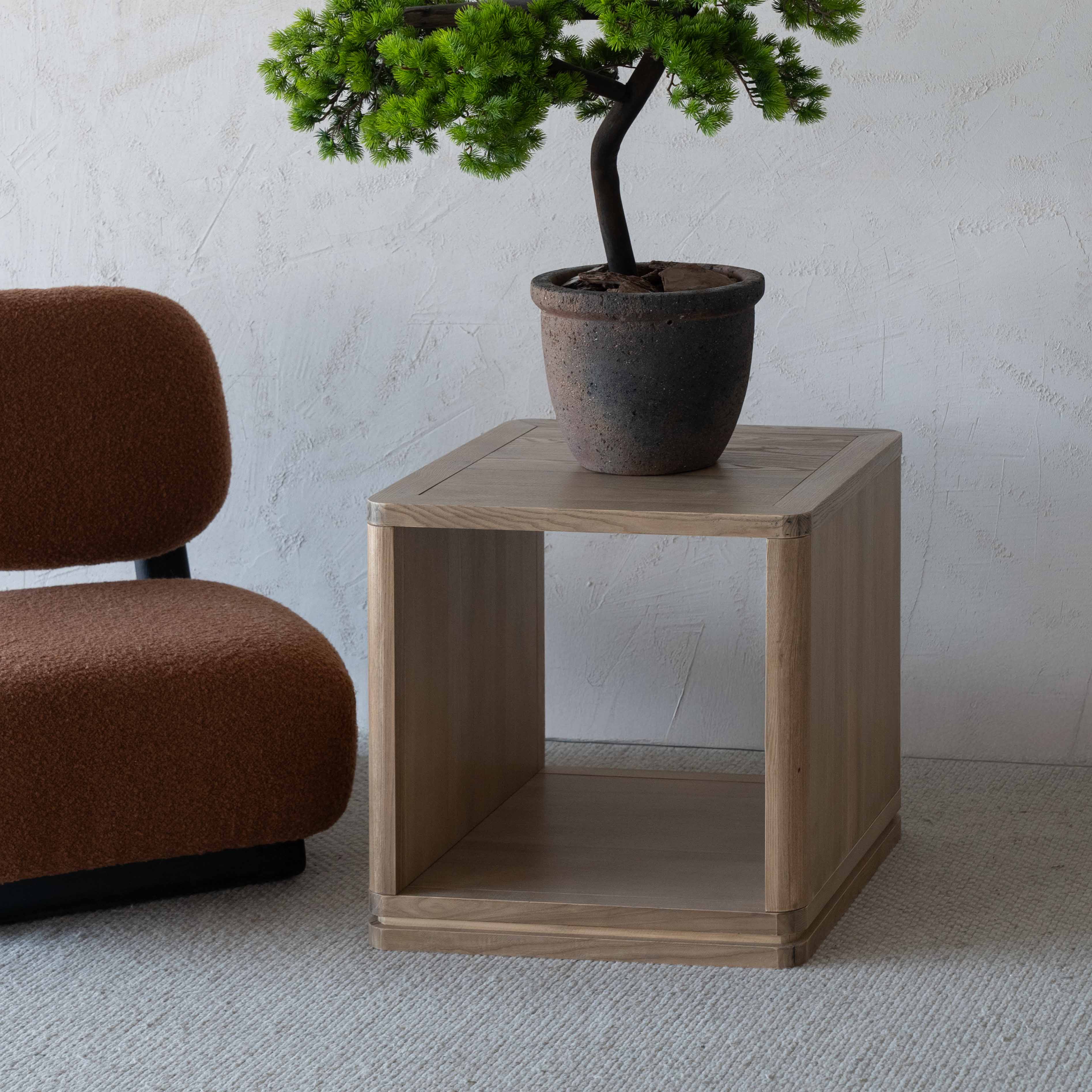 Heritage Solid Wood Side Table | Accent End Table (as is) - Side Table - WS Living - UAE Home Furniture Stores in Dubai