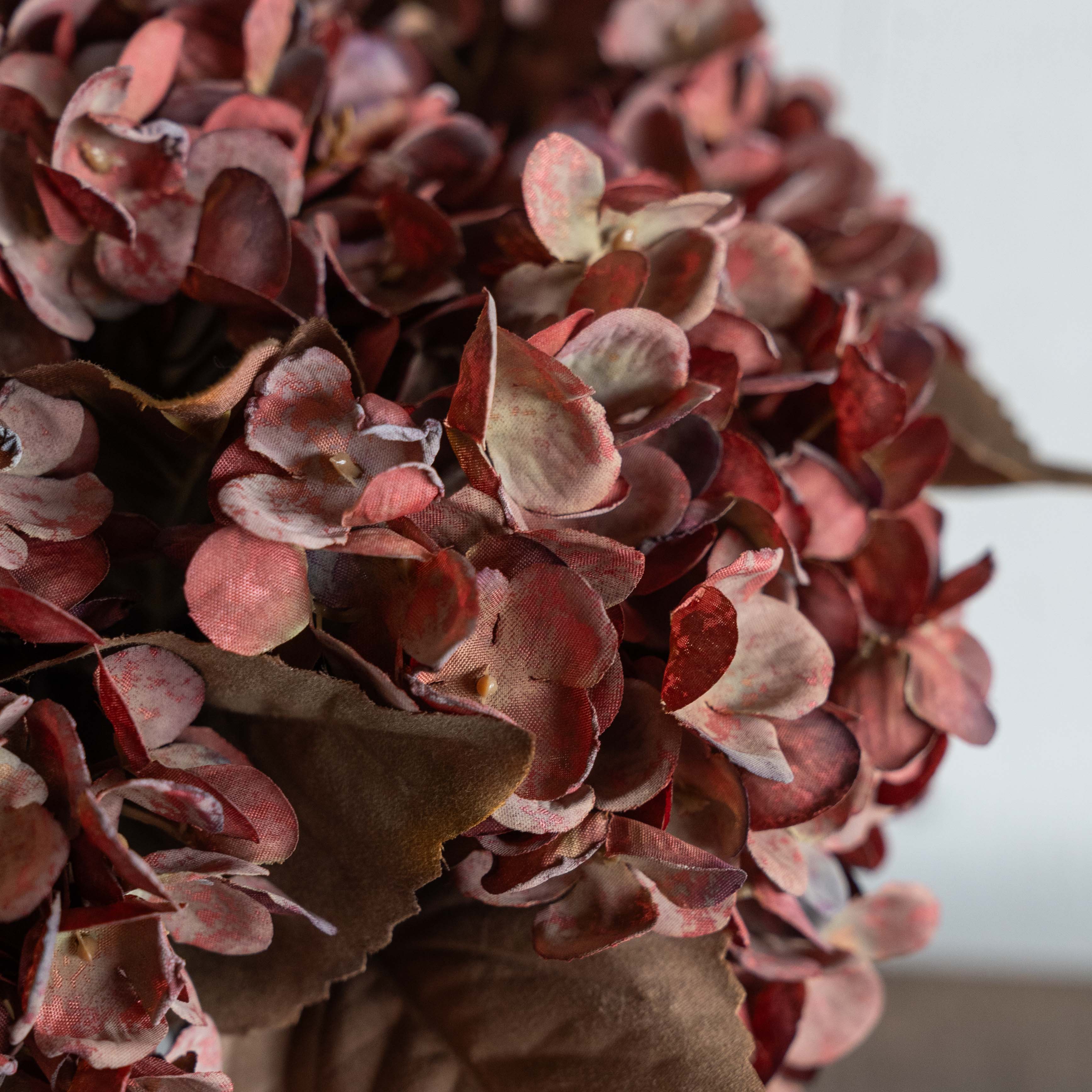 Hydrangeas Artificial Flower - Red - Artificial Flowers - WS Living Furniture Furniture Store in Dubai
