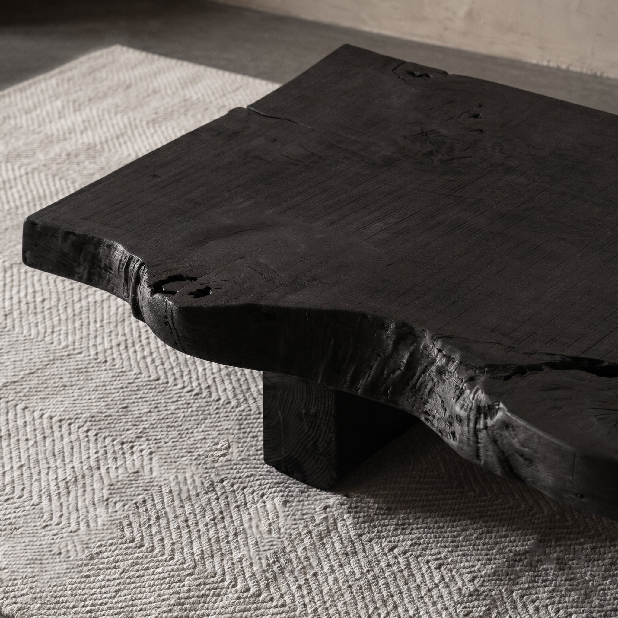Ikou Organic Shape Japanese Wabi-Sabi Coffee Table