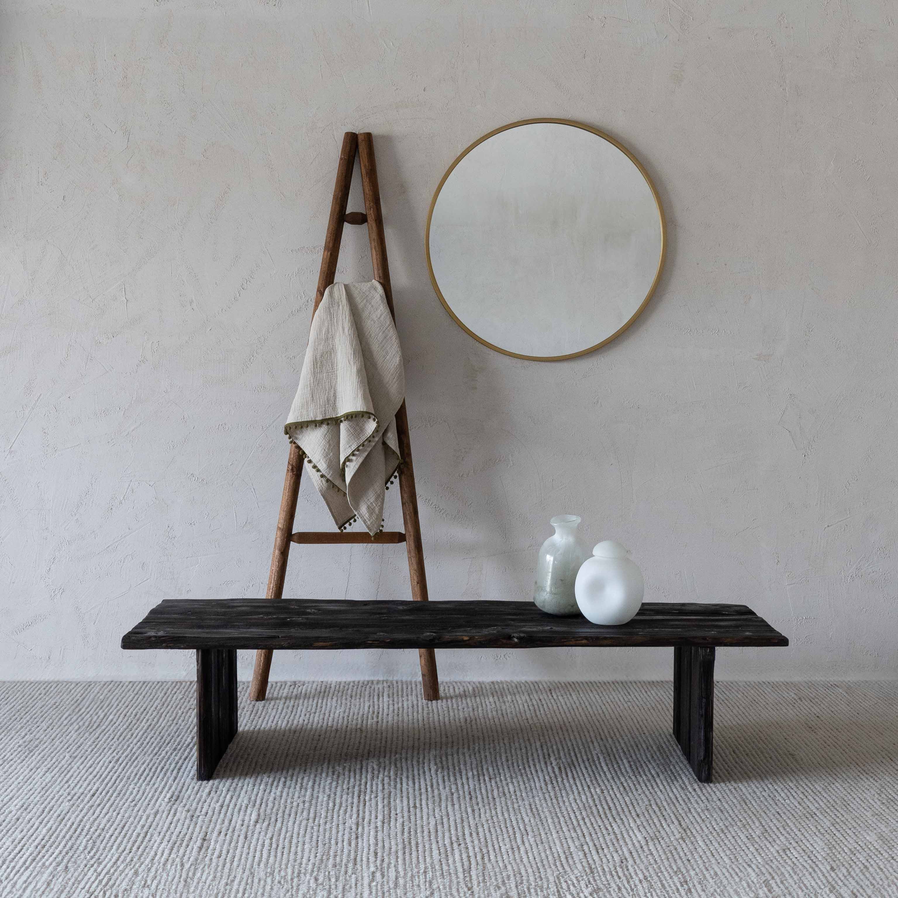 Ikou Handcrafted Rectangle Dark Wood Coffee Table - Coffee Tables - WS Living Furniture Furniture Store in Dubai