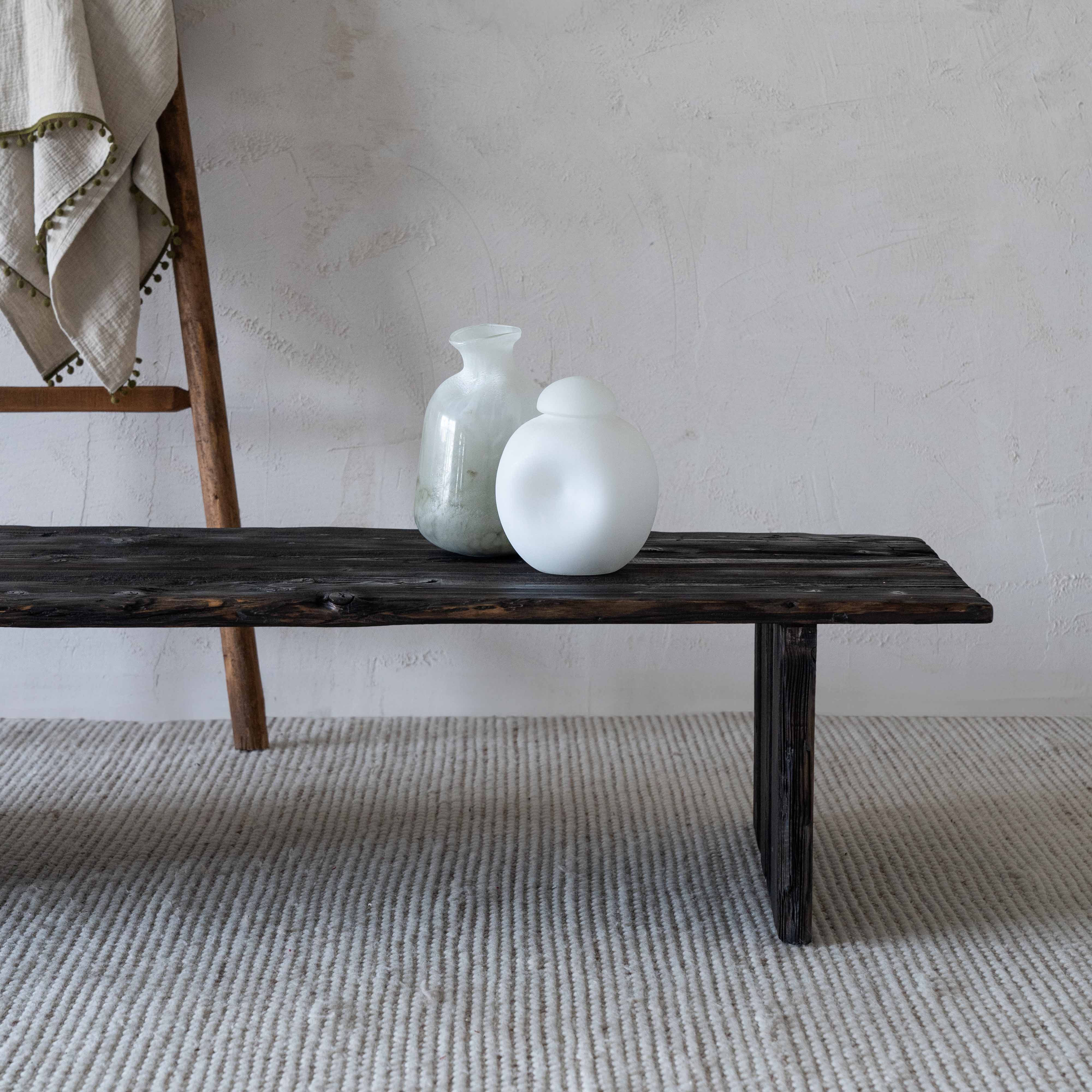 Ikou Handcrafted Rectangle Dark Wood Coffee Table - Coffee Tables - WS Living Furniture Furniture Store in Dubai