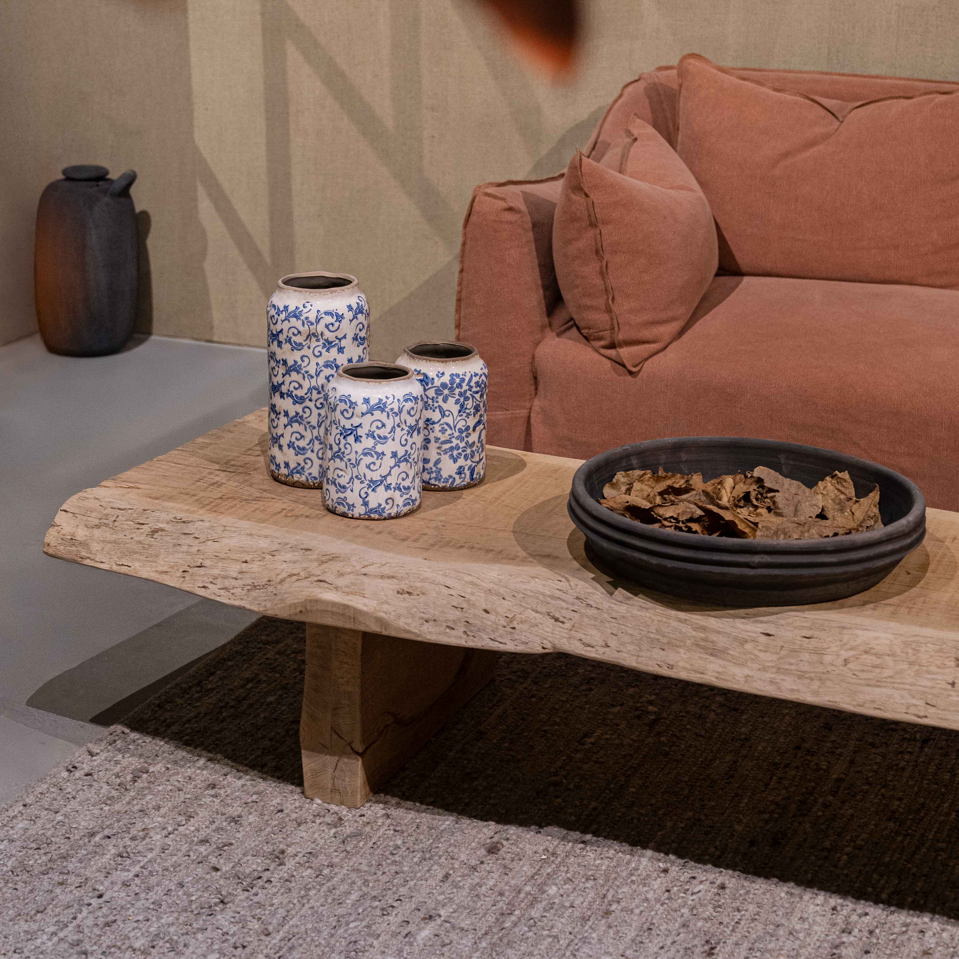 Mizu - Ikou Organic Shape Japanese Wabi-Sabi Coffee Table - Coffee Tables - WS Living Furniture Furniture Store in Dubai
