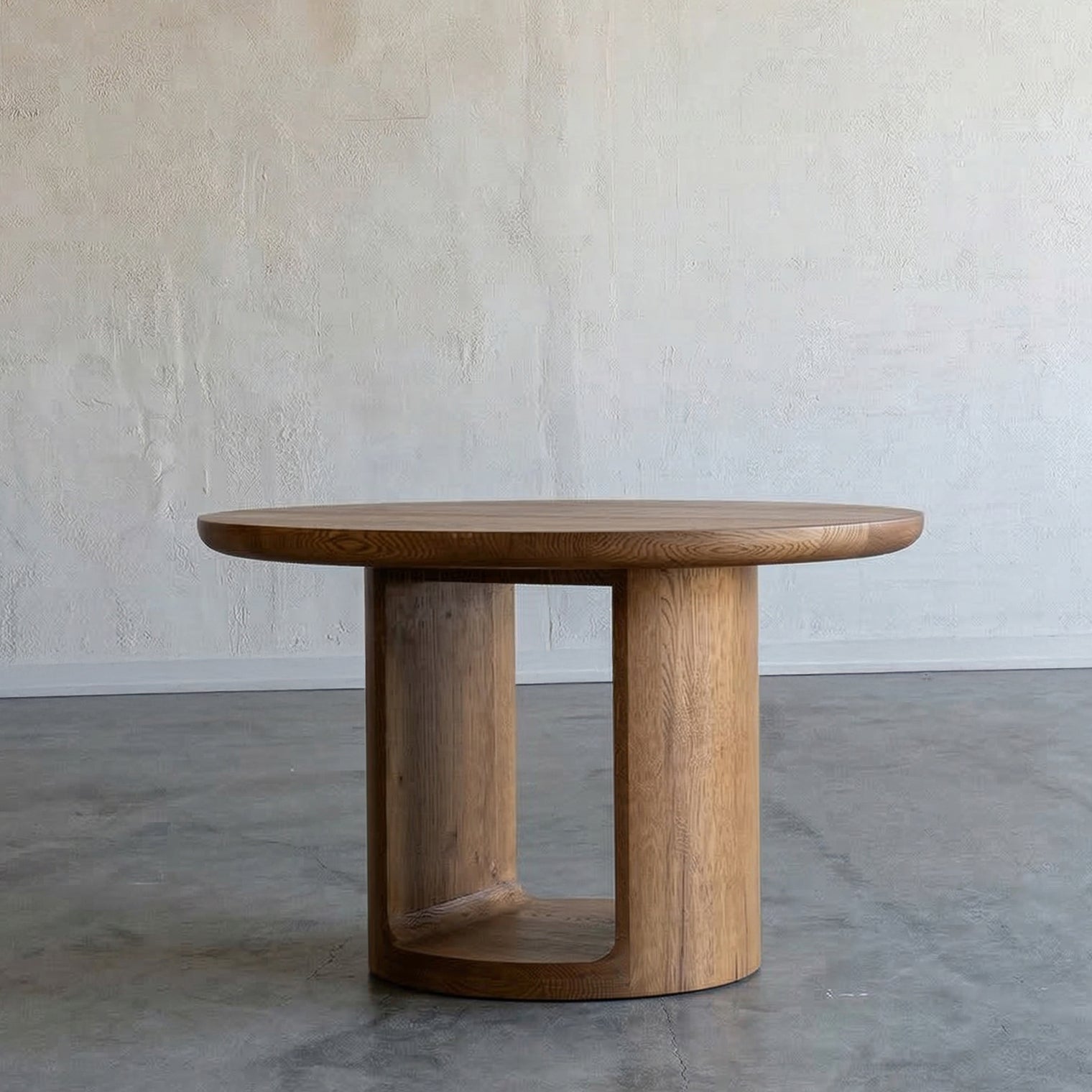 Ikou Light Wood Round Dining Table - GC59-CO