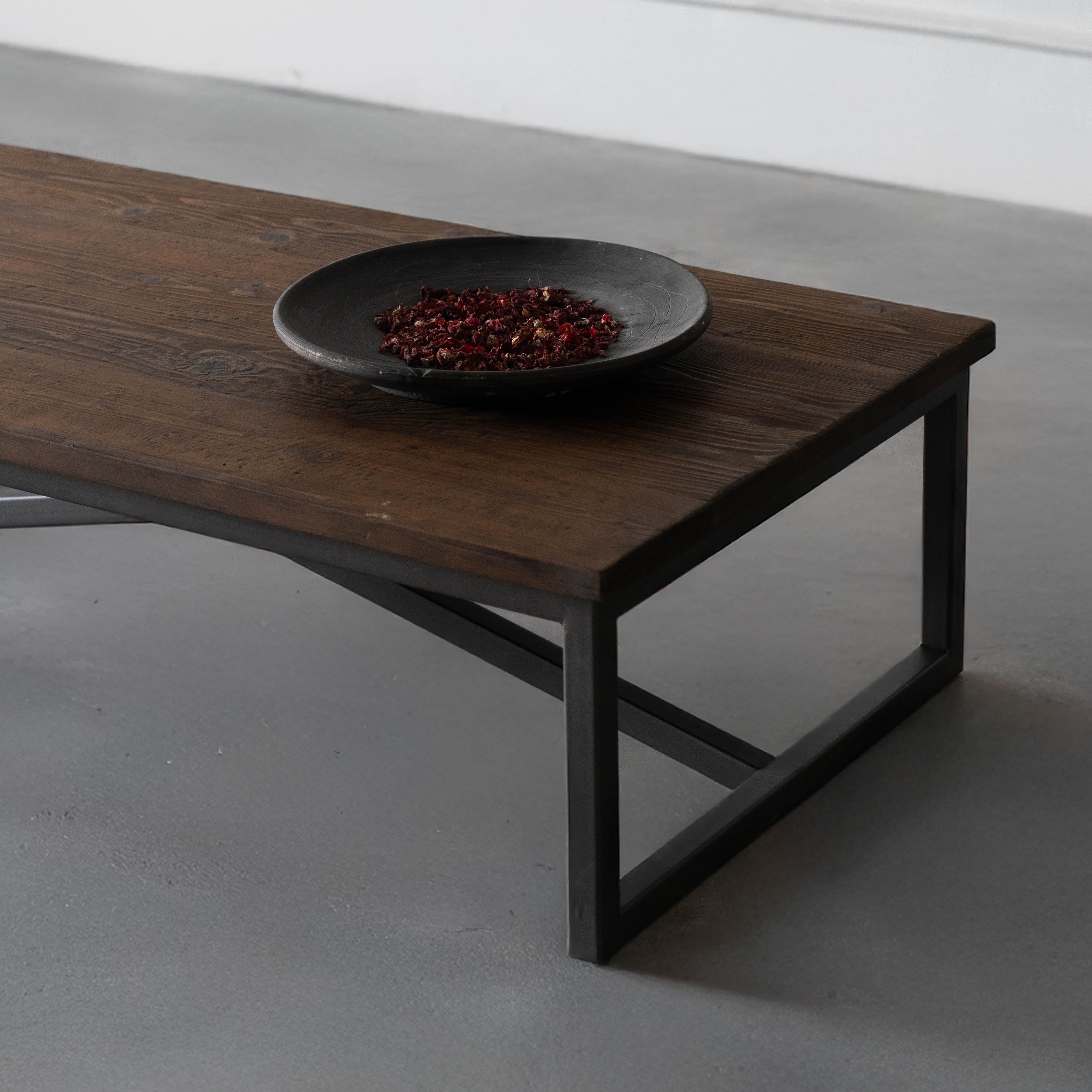 Nordic - Dark Wood Industrial Coffee Table - Dark Wood