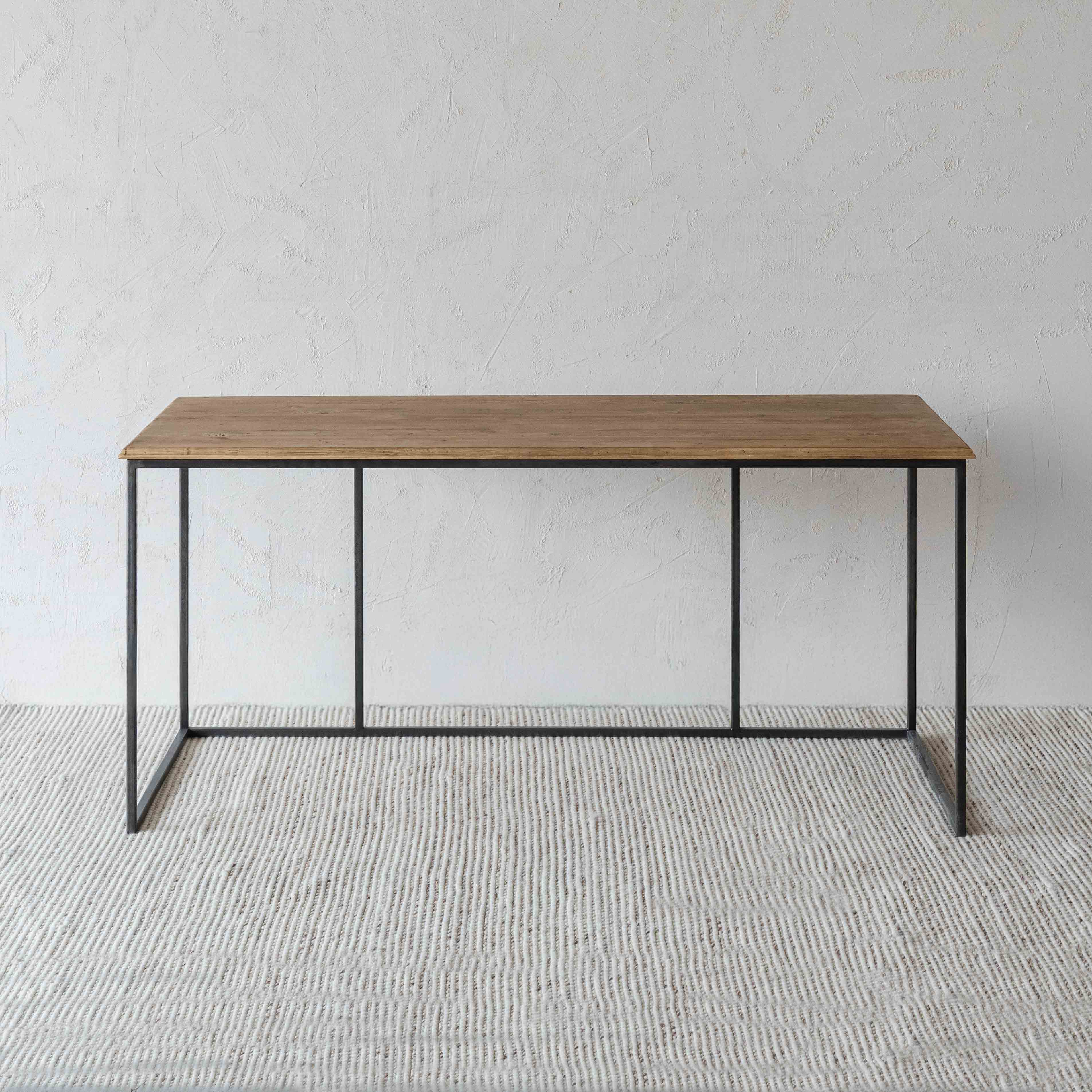 Jilpa Industrial Pine Wood Desk | Study Table - Desk - WS Living Furniture Furniture Store in Dubai