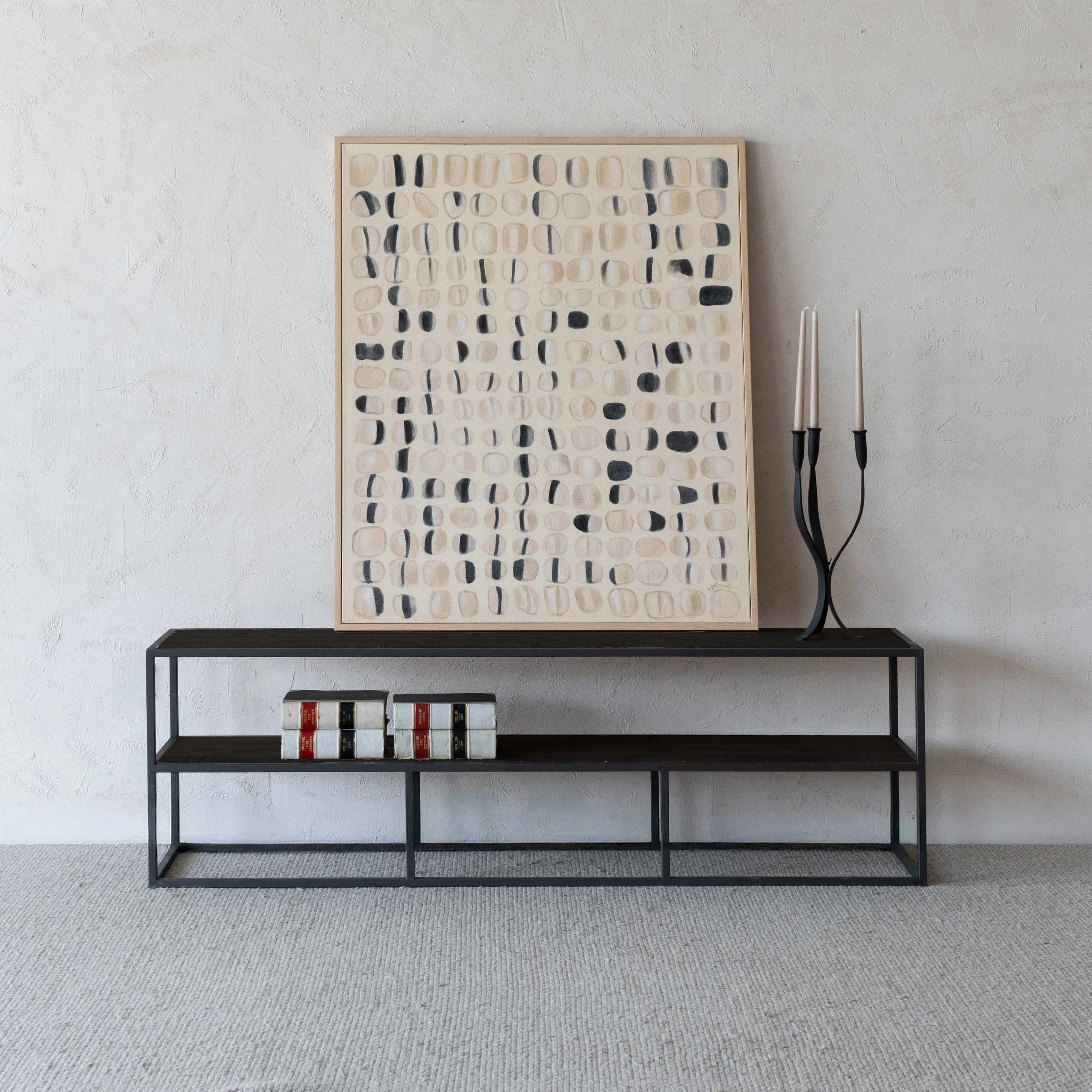 Nordic Industrial Wood TV Unit