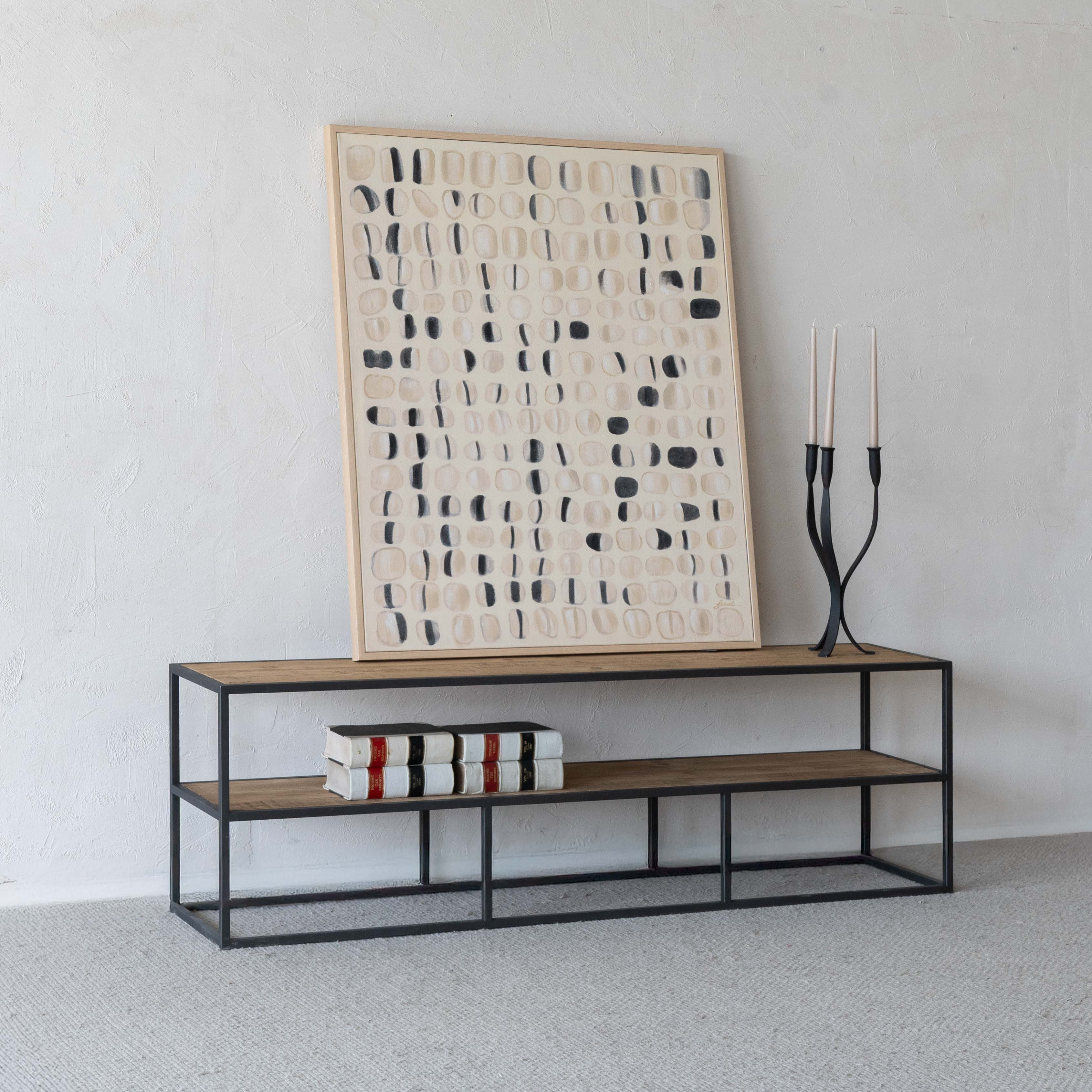 Rustic Haven Classic Industrial Wood TV Unit - TV Units - WS Living Furniture Furniture Store in Dubai