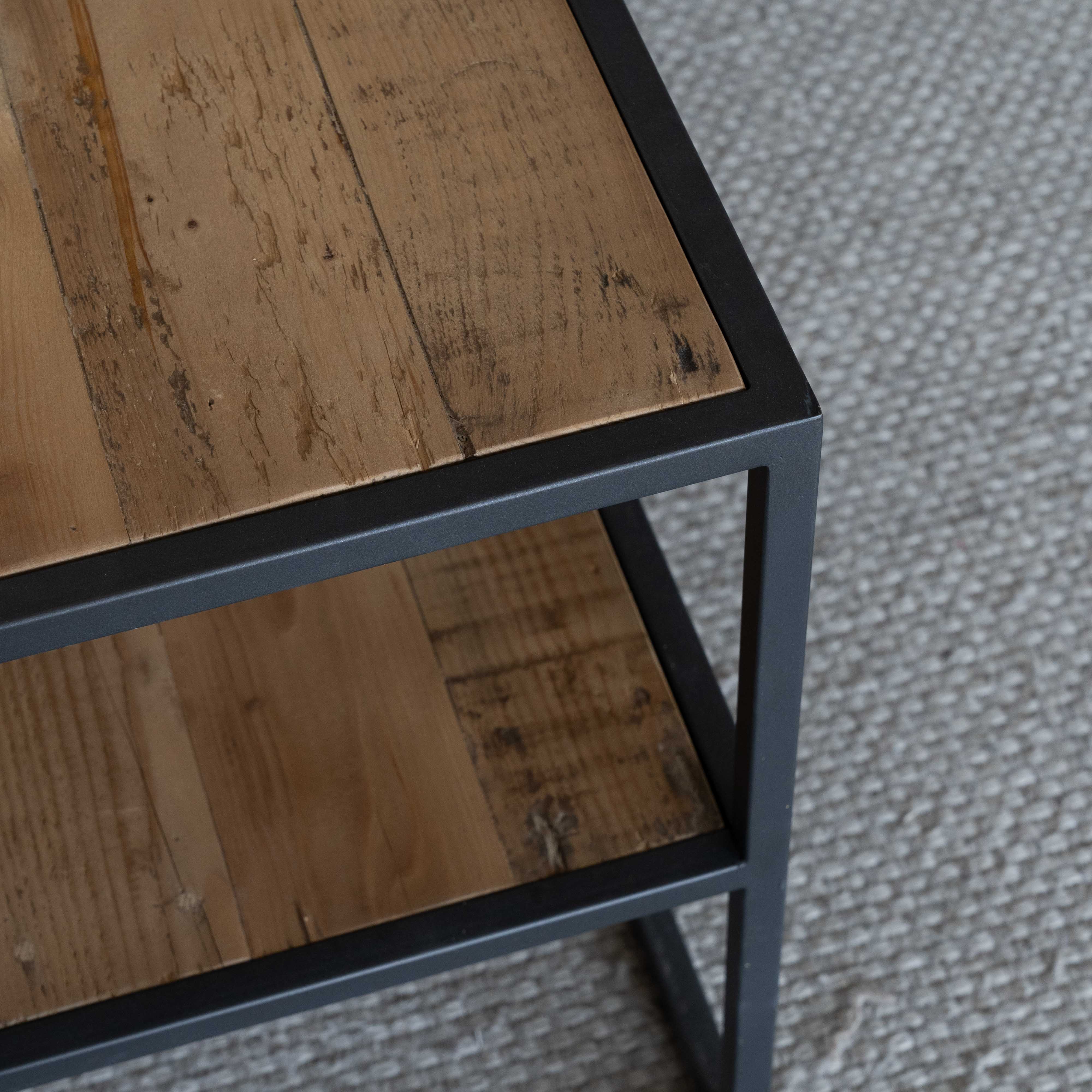 Rustic Haven Classic Industrial Wood TV Unit - TV Units - WS Living Furniture Furniture Store in Dubai