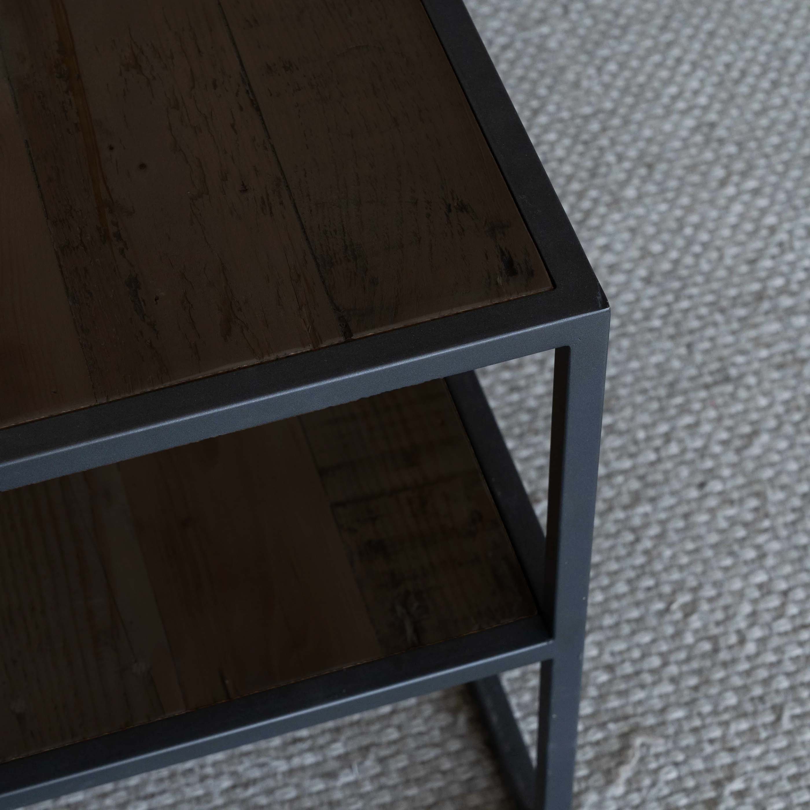 Nordic Industrial Wood TV Unit