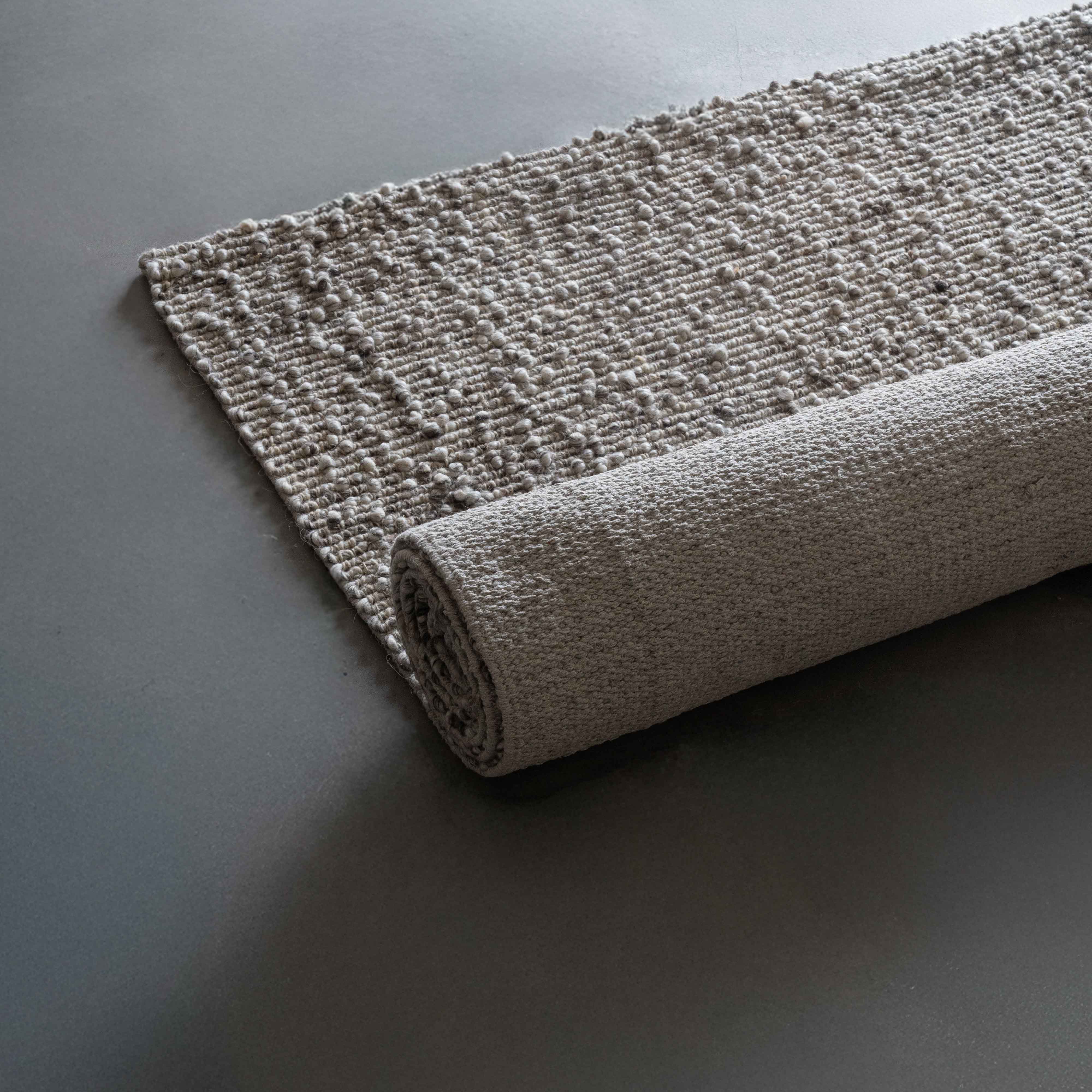 Itsy Bitsy 10P Ivory Beige Brown Handcrafted Wool Rug - Rugs - WS Living Furniture Furniture Store in Dubai