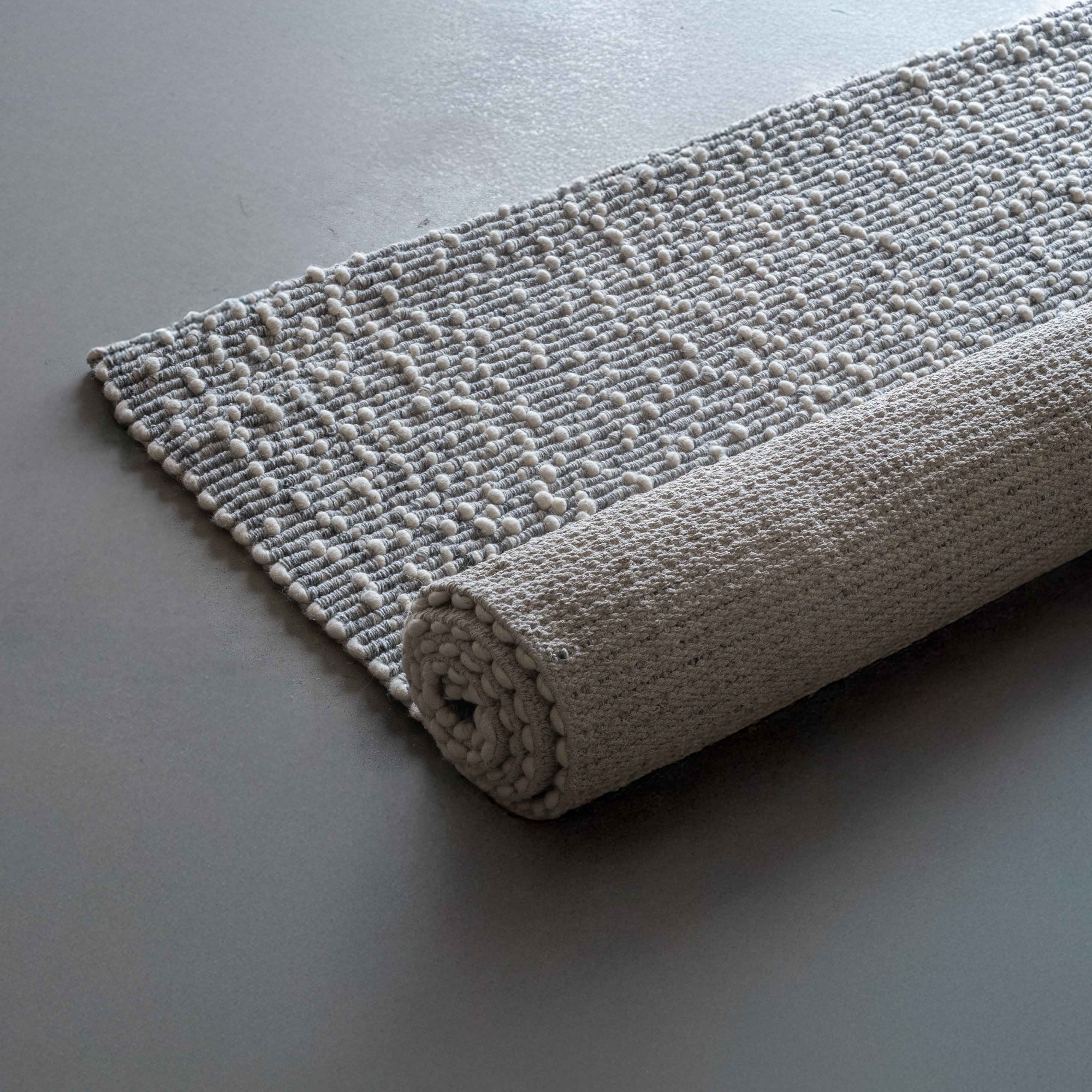 Itsy Bitsy Ivory Silver Black  Handcrafted Woven RUG - Rugs - WS Living Furniture  Furniture Store in Dubai