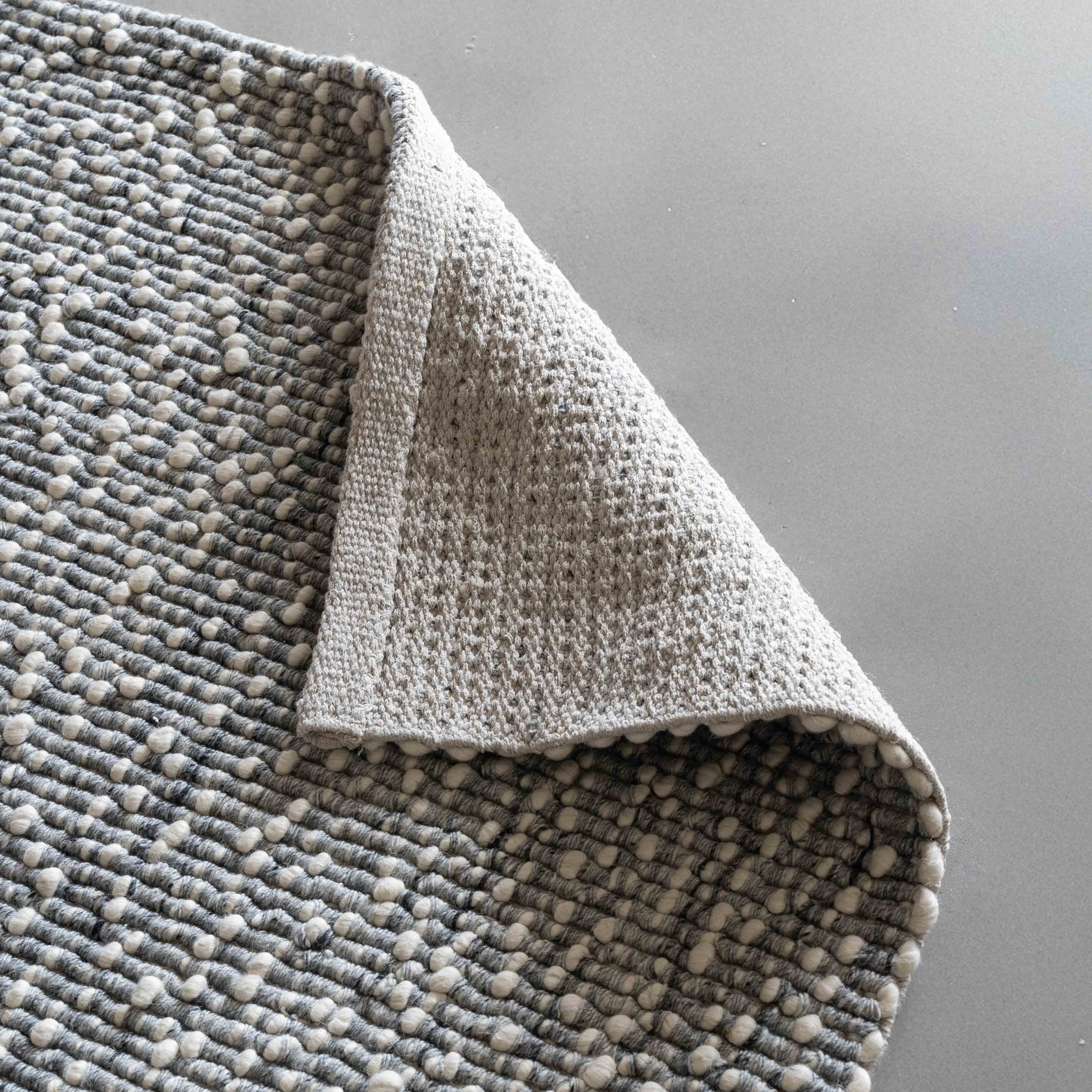 Itsy Bitsy Ivory Silver Black  Handcrafted Woven RUG - Rugs - WS Living Furniture  Furniture Store in Dubai