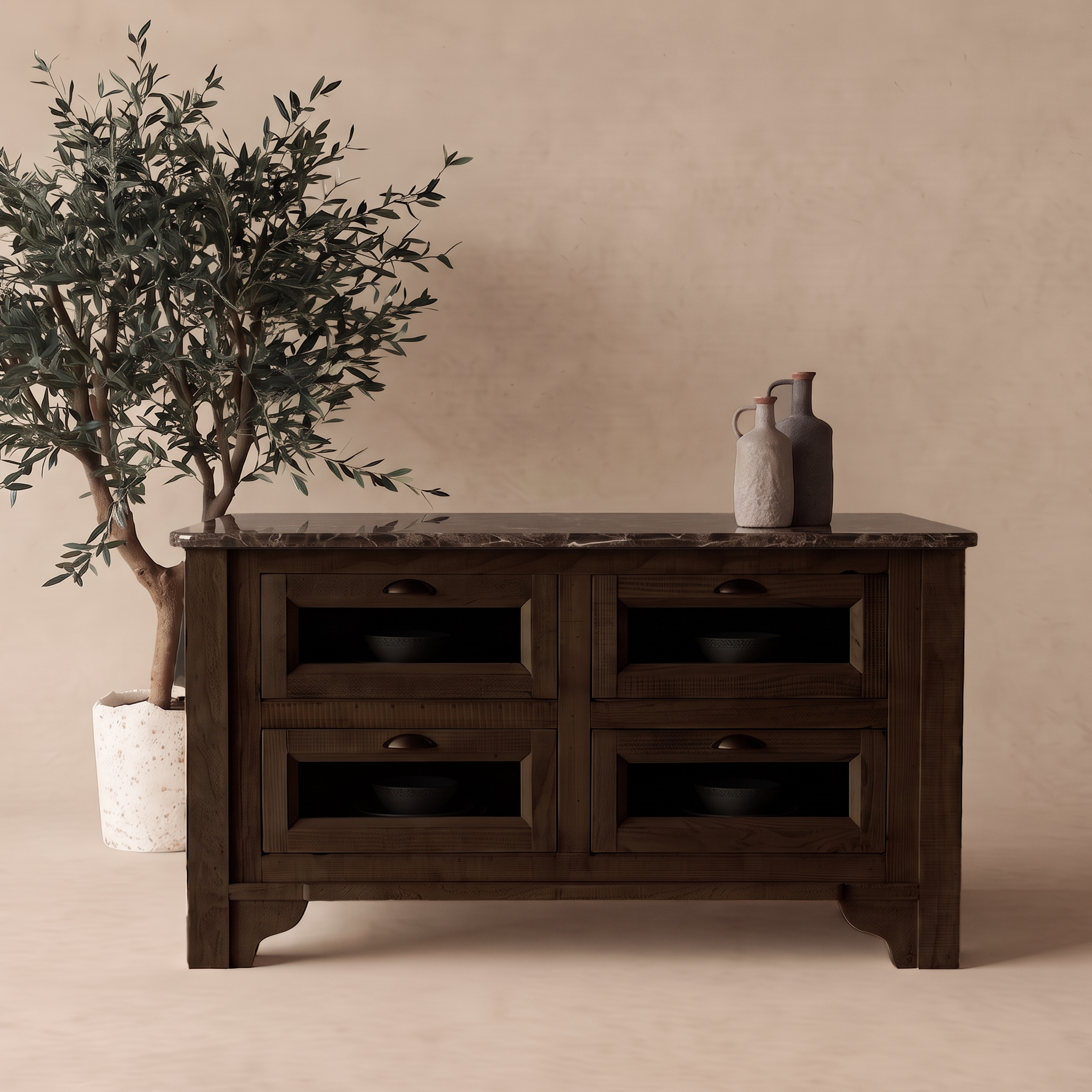 The Artisan Marble Kitchen Island With Bar Table