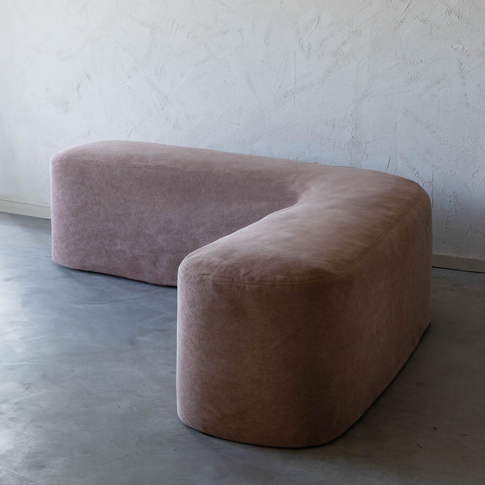 Ella Curve L-Shape Dining Bench - Bench - WS Living Furniture Furniture Store in Dubai