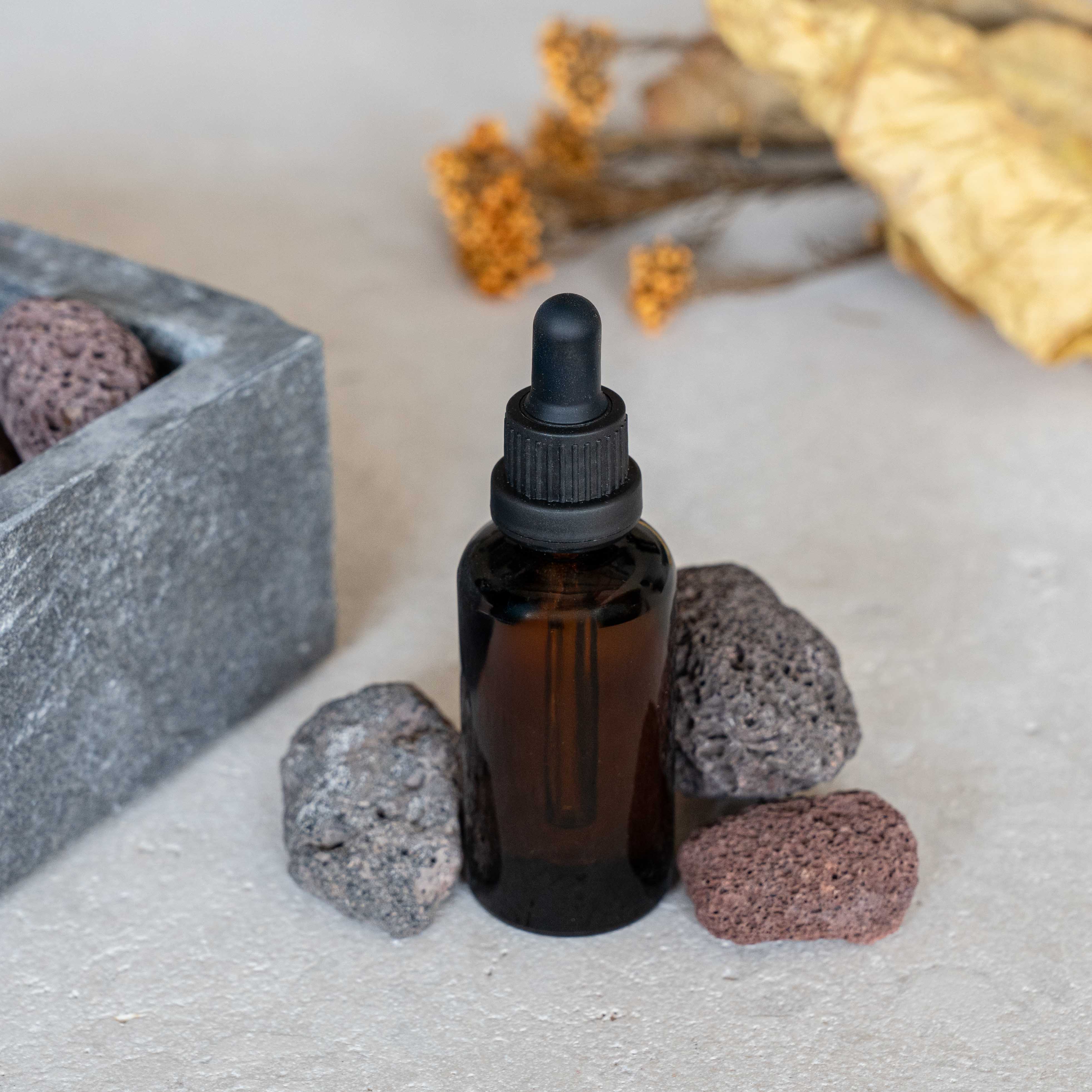Lava Rock Stone Aroma Diffuser - Blue - Japanese Greenery for Homes, Offices, Bedrooms and Saunas - Home Fragrance - WS Living Furniture Furniture Store in Dubai
