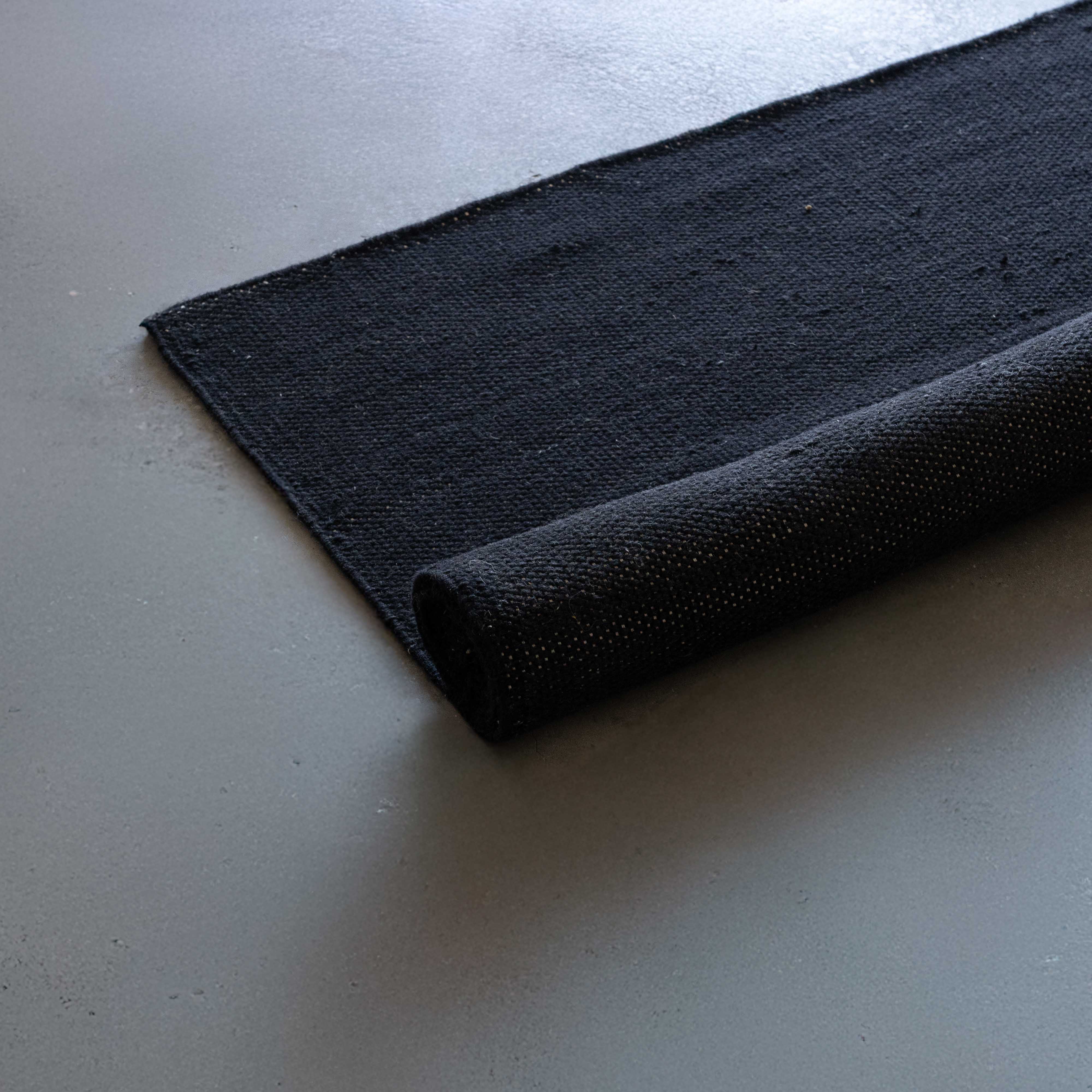 Lava Black Rust Handcrafted Wool Rug - Rugs - WS Living Furniture Furniture Store in Dubai