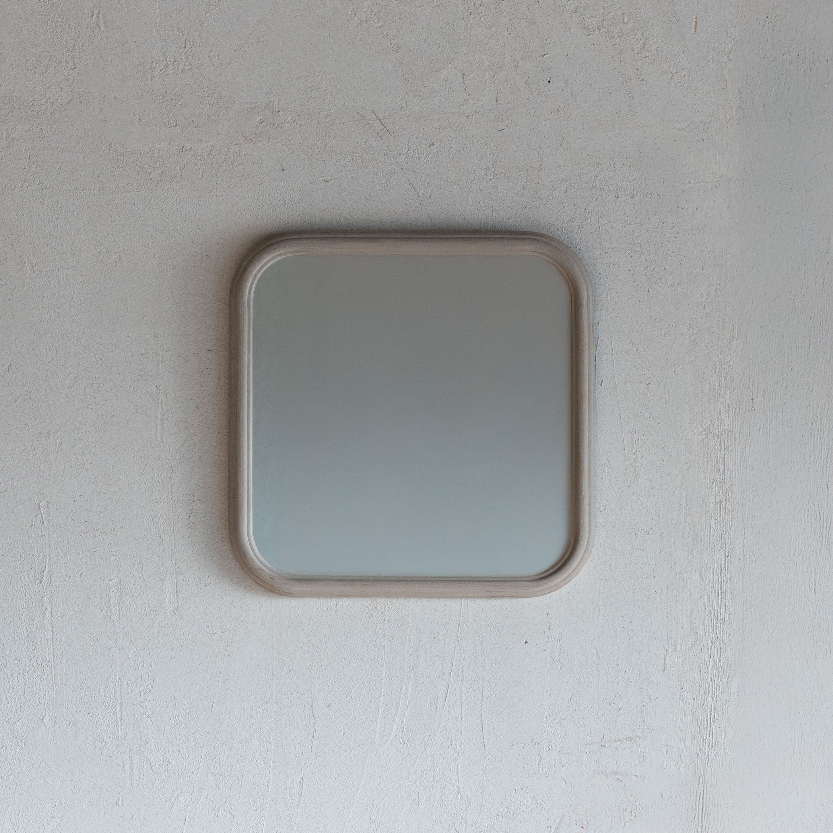 Lix Taupe Antique Small Wall Mirror