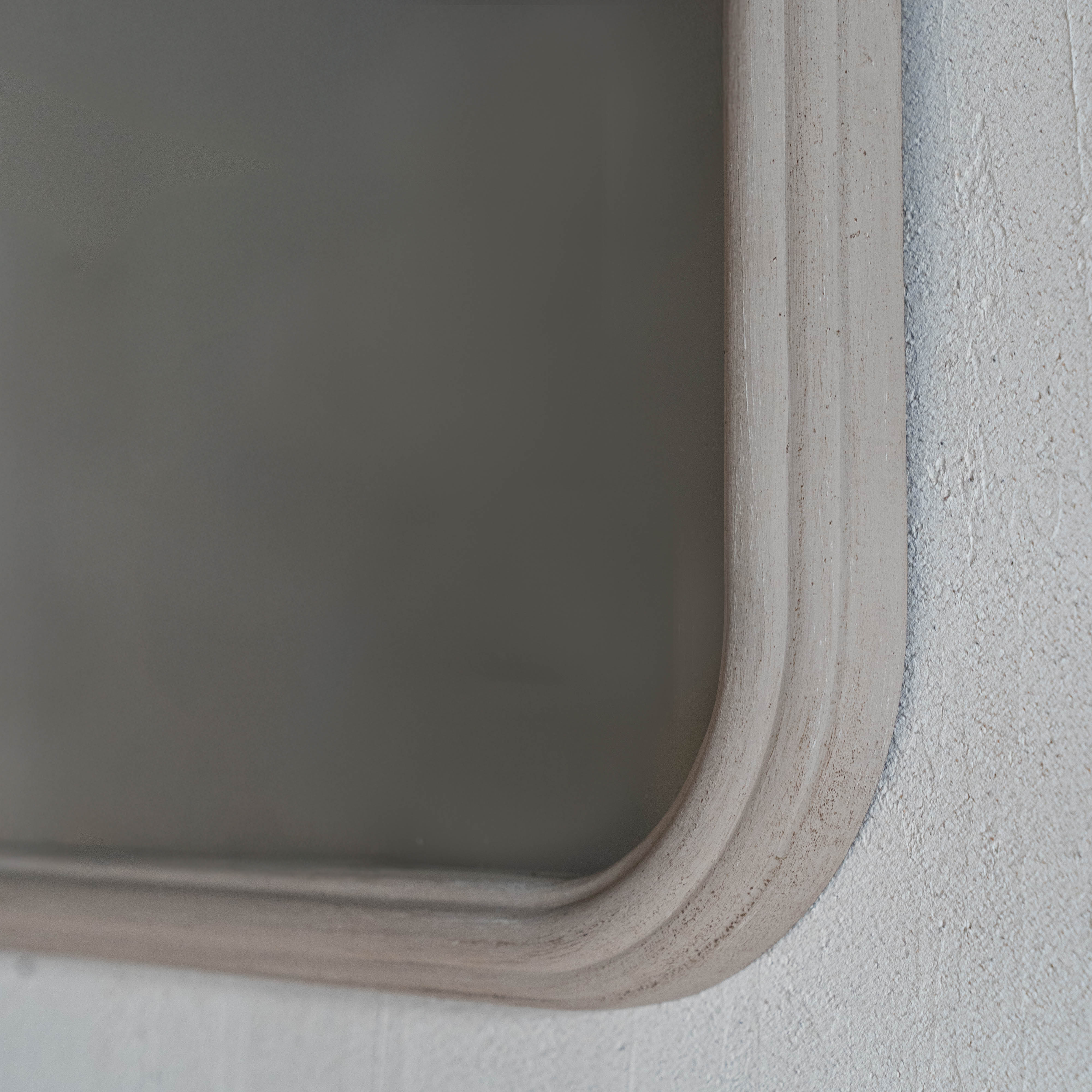 Lix Taupe Antique Small Wall Mirror