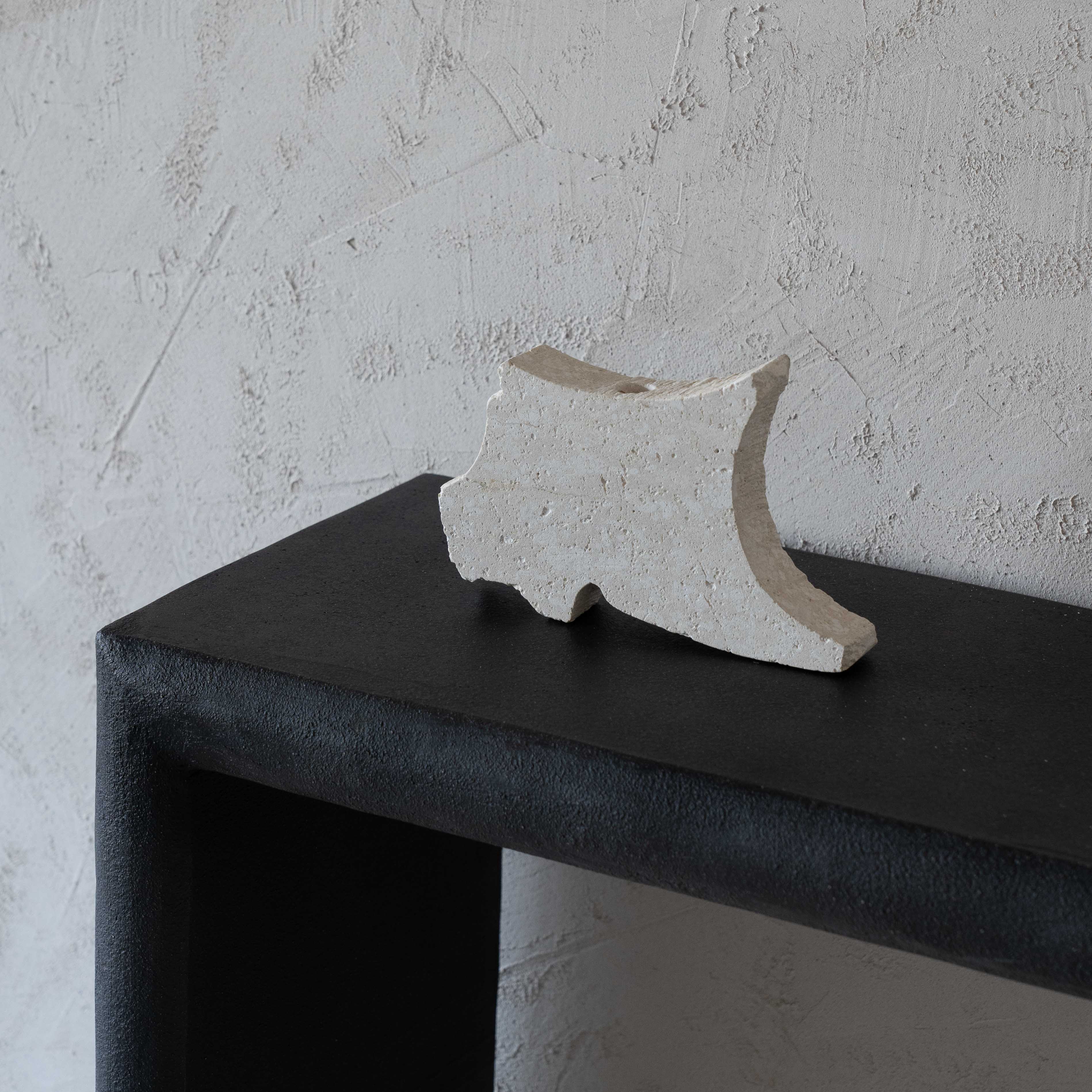 Natural Lime Stone Candle Holder - Candle Holder - WS Living Furniture Furniture Store in Dubai
