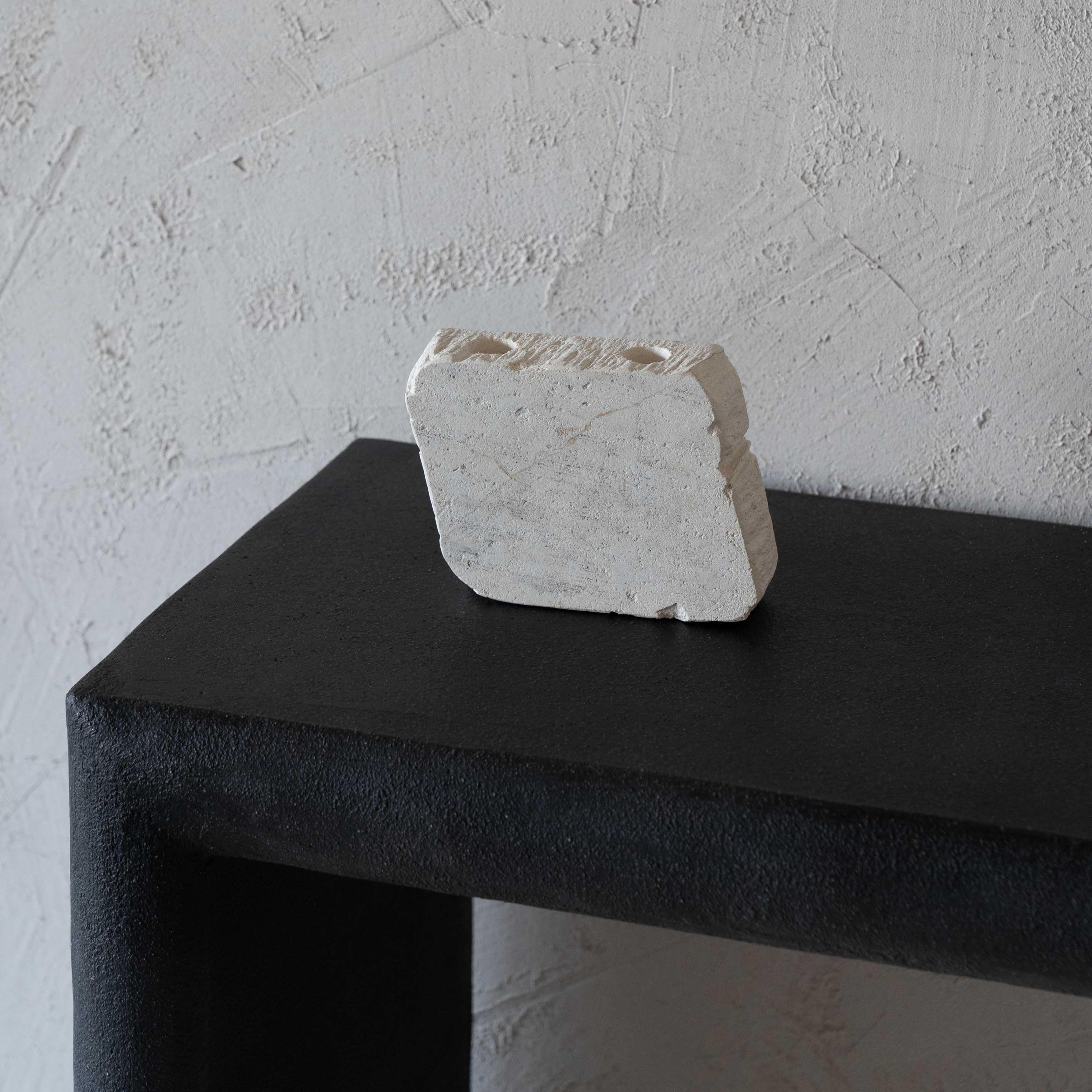 Natural Lime Stone Candle Holder - Candle Holder - WS Living Furniture Furniture Store in Dubai