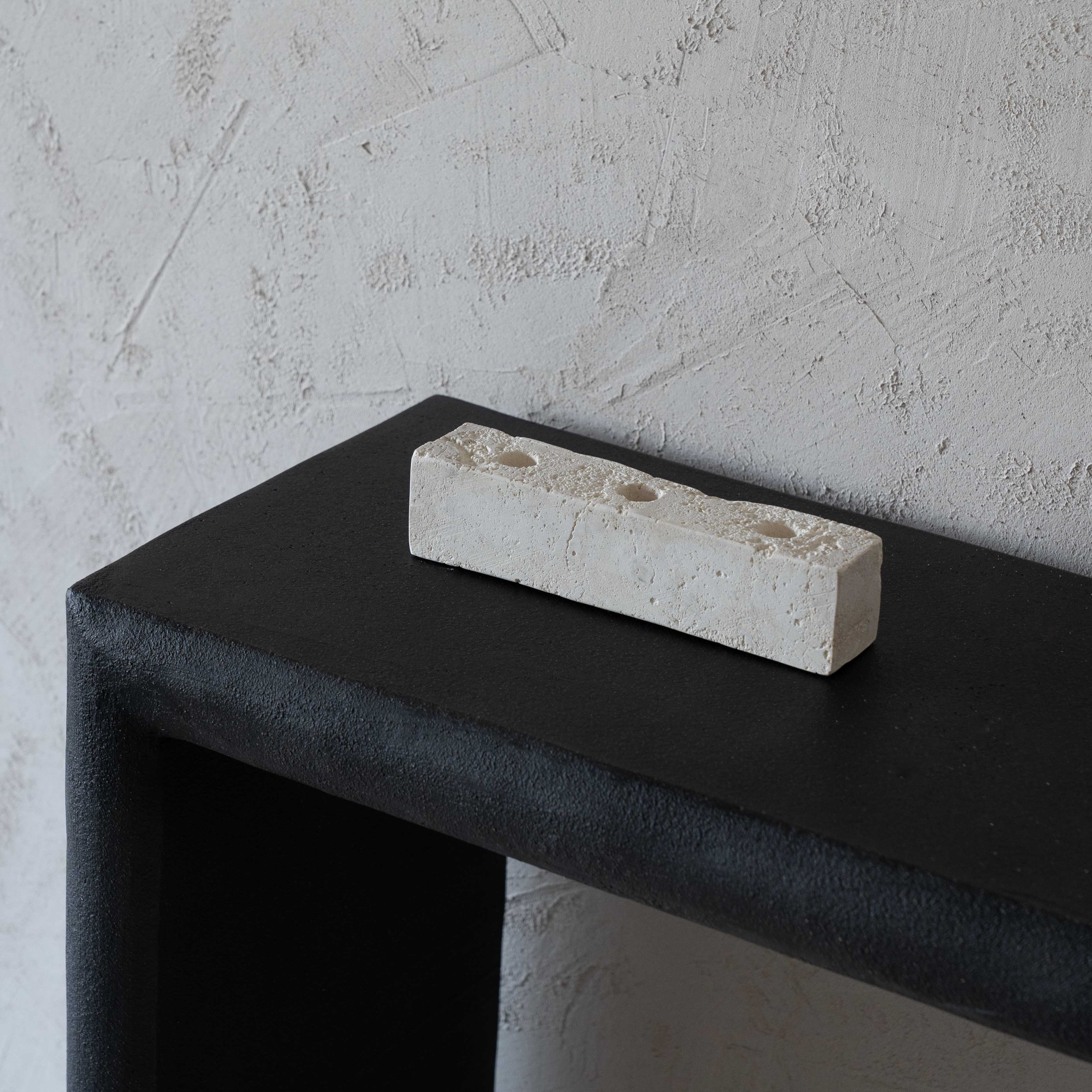 Natural Lime Stone Candle Holder - Candle Holder - WS Living Furniture Furniture Store in Dubai