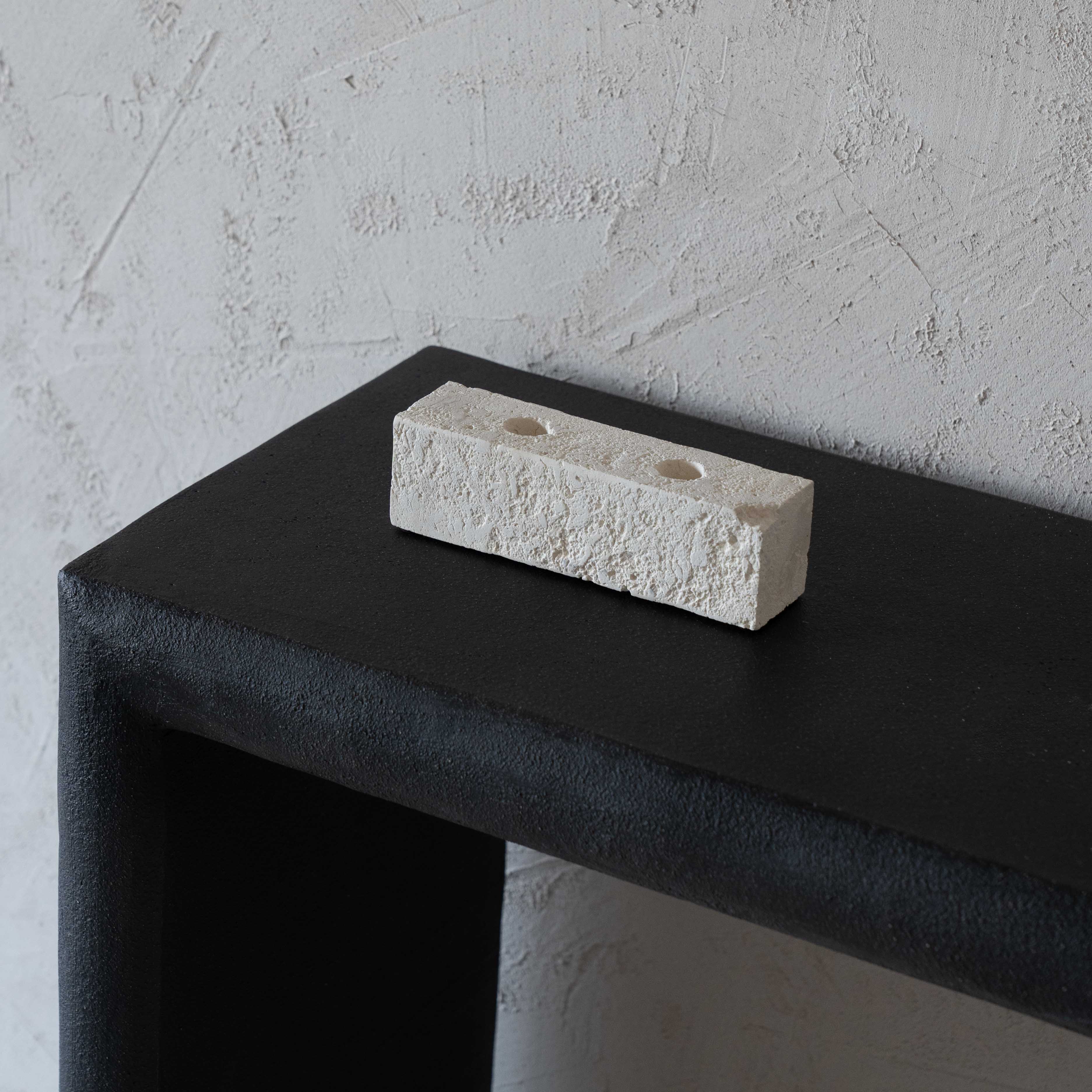 Natural Lime Stone Candle Holder - Candle Holder - WS Living Furniture Furniture Store in Dubai