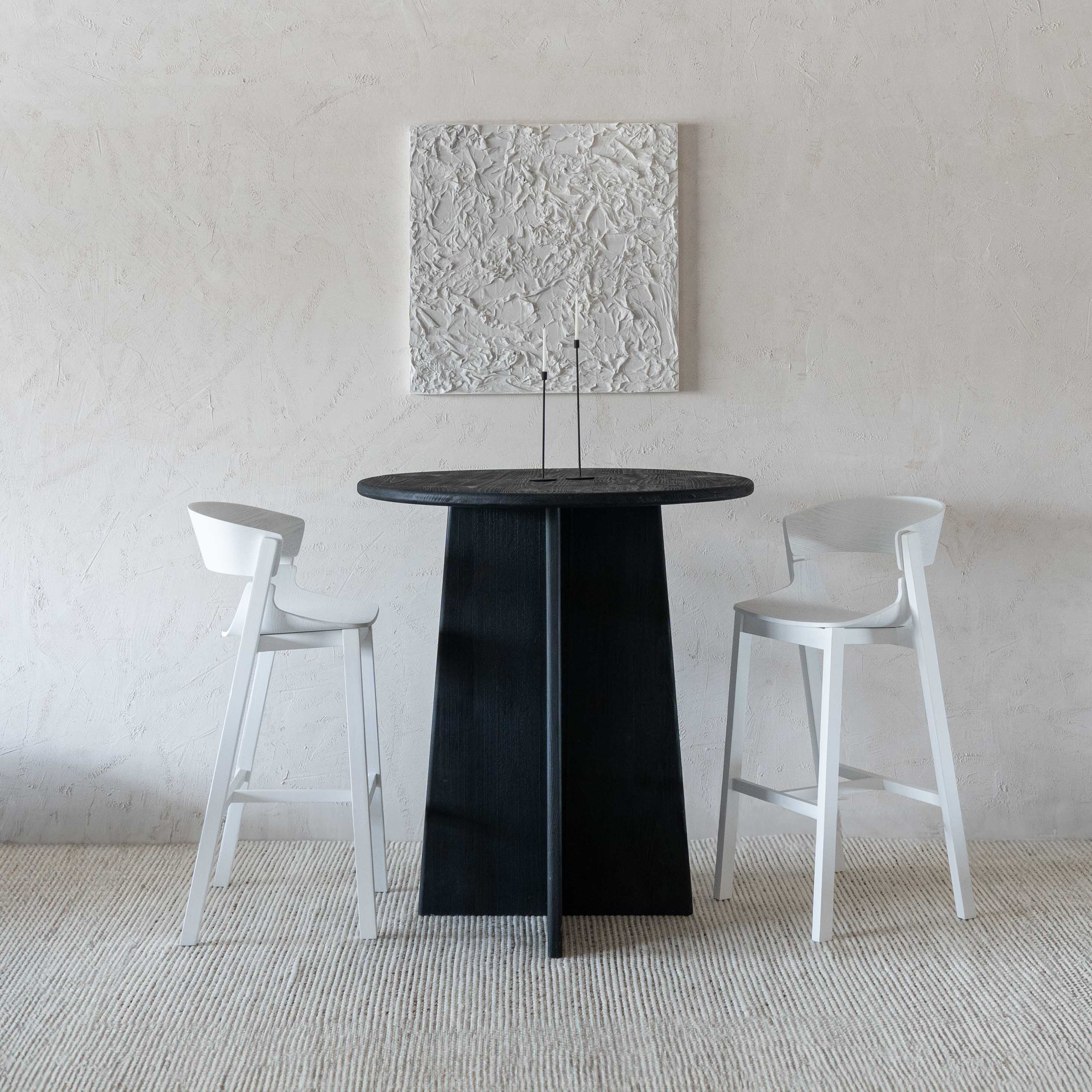 Linda Modern Solid Wood Bar Stool | Counter Chair - Bar Stool - WS Living Furniture Furniture Store in Dubai
