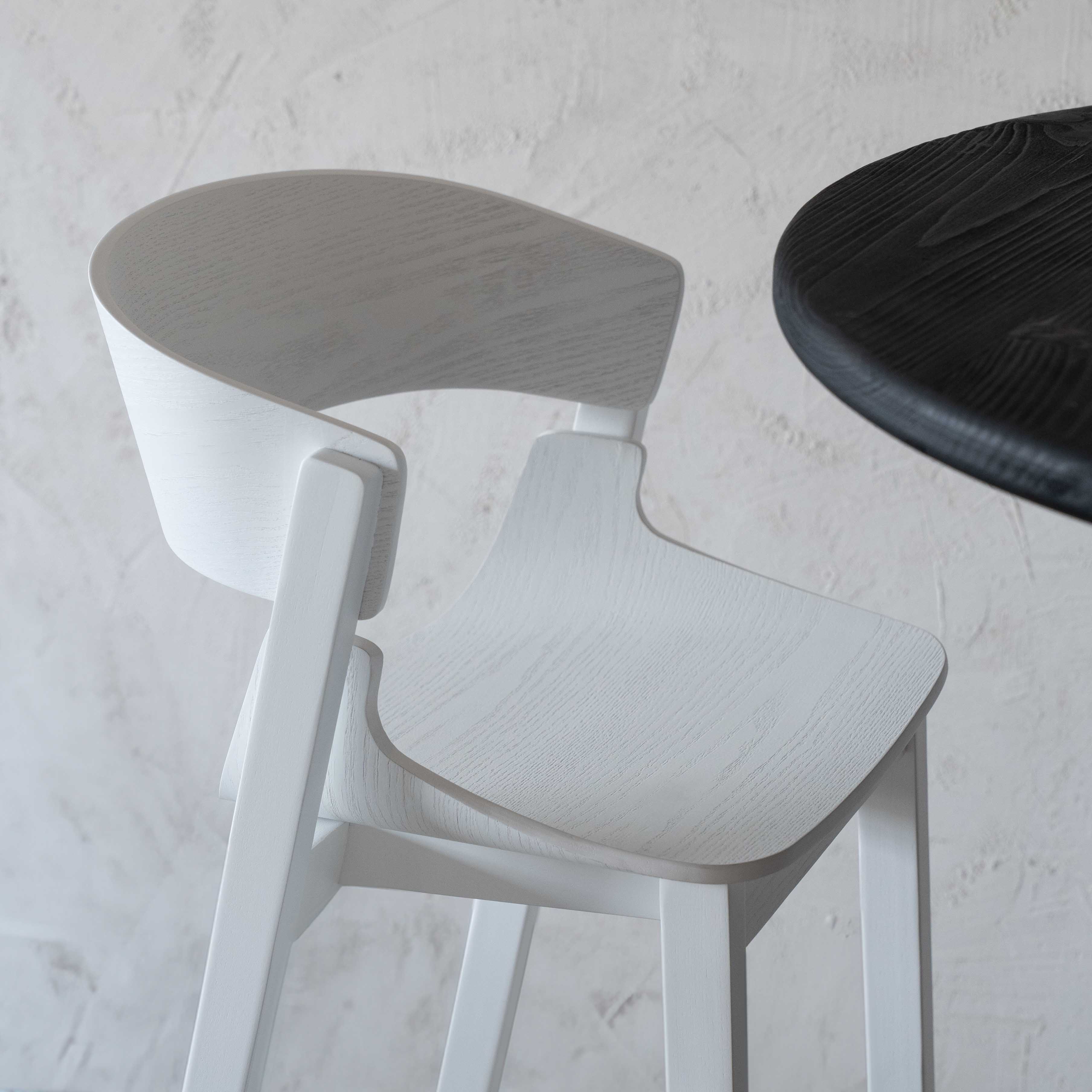 Linda Modern Solid Wood Bar Stool | Counter Chair - Bar Stool - WS Living Furniture Furniture Store in Dubai