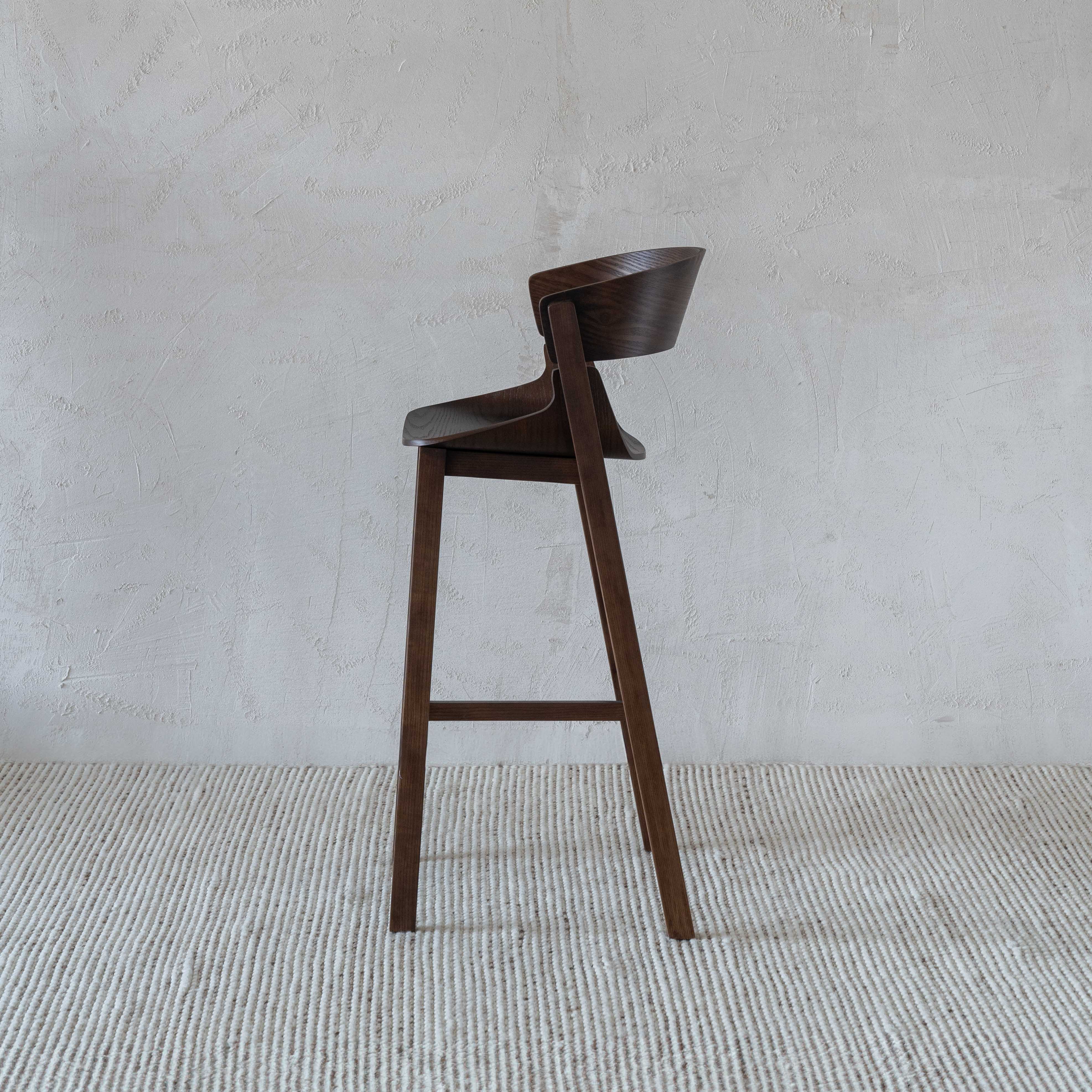 Linda Modern Solid Wood Bar Stool | Counter Chair - Bar Stool - WS Living Furniture Furniture Store in Dubai