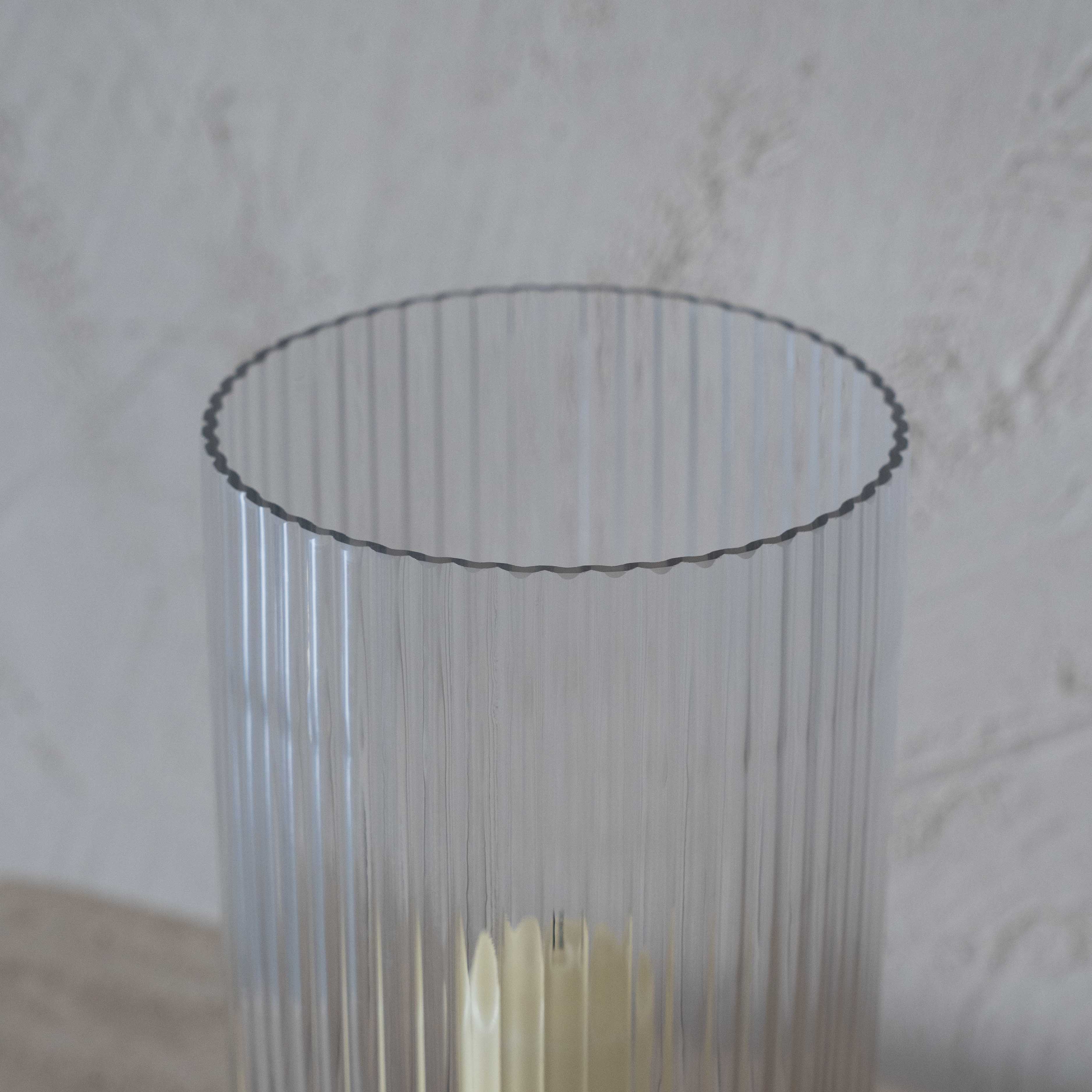 Lola Wood & Glass Candle Holder - Candle Holder - WS Living Furniture Furniture Store in Dubai