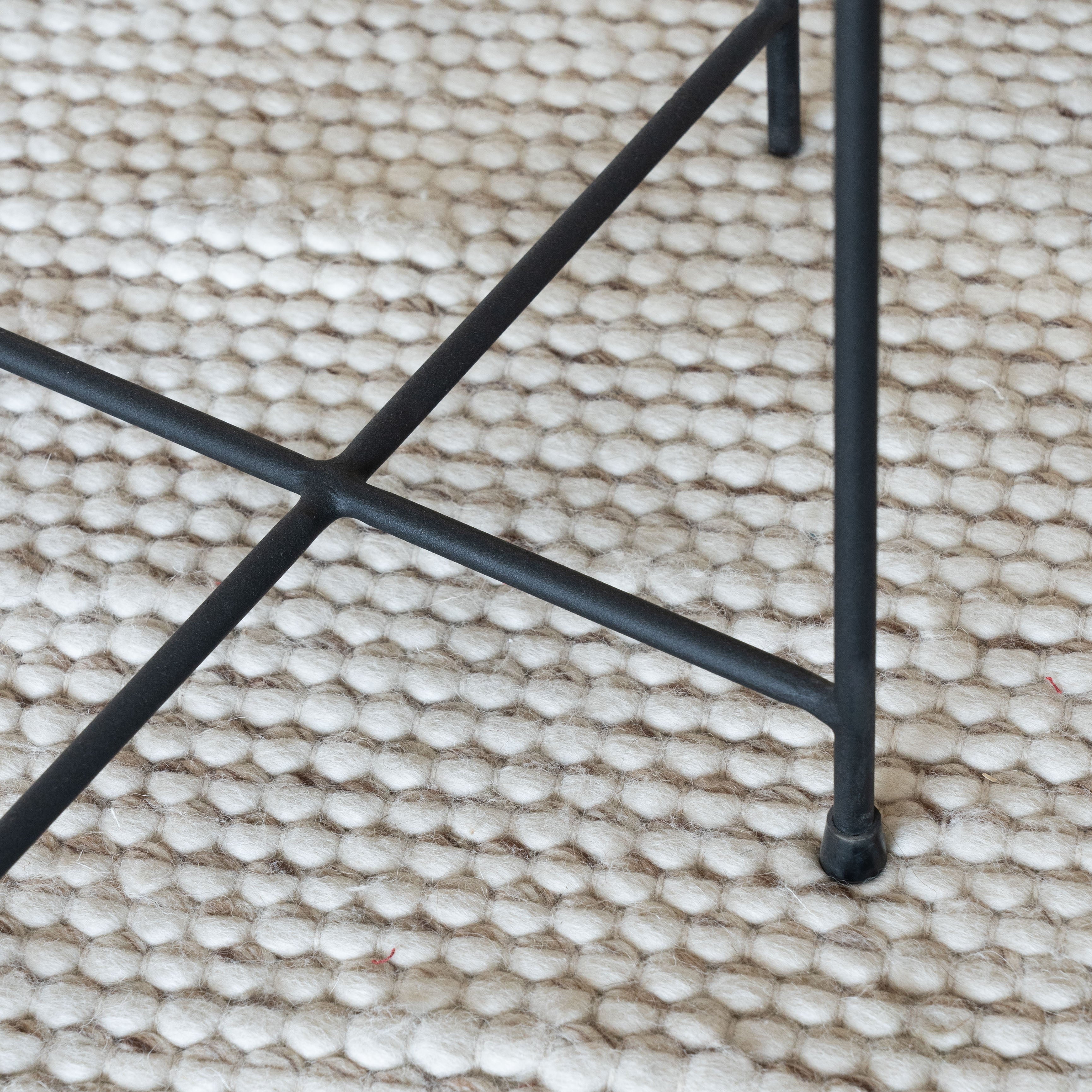 Loraine Travertine Marble Side Table - Side Table - WS Living - UAE Modern Home Furniture Stores in Dubai
