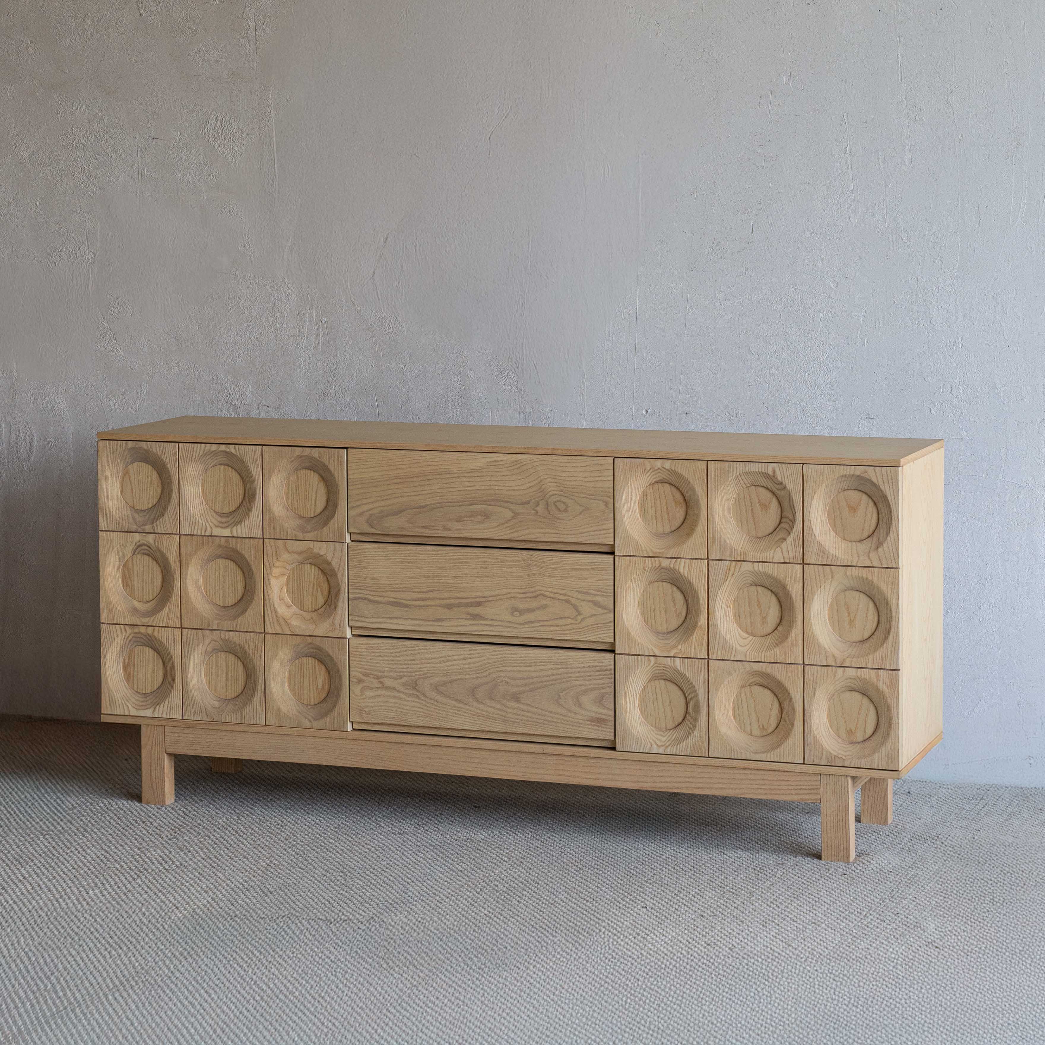 Lucca Italian Style Solid Wood Sideboard - NATURAL