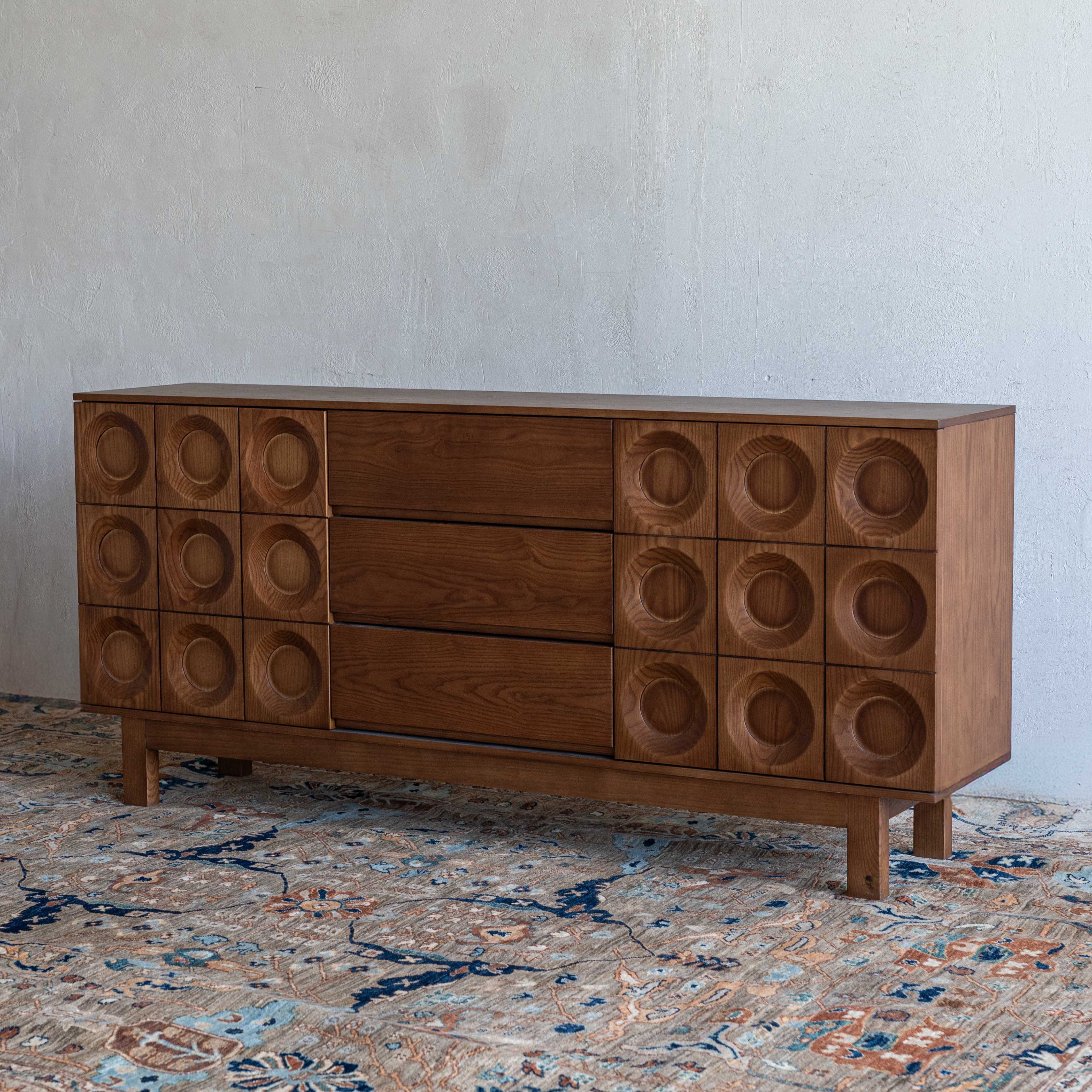 Lucca Italian Style Solid Wood Sideboard - WALNUT