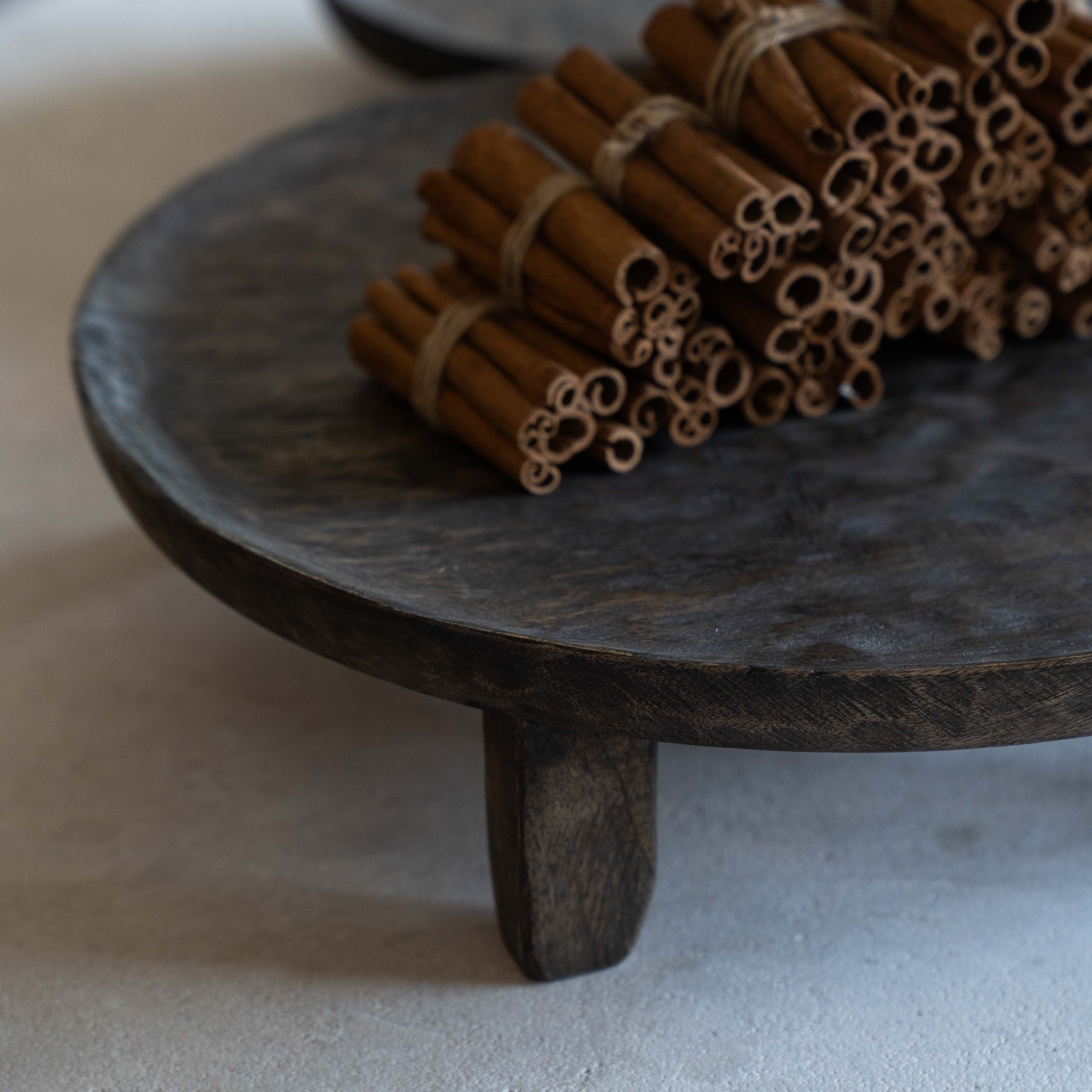 Clayton Mango Wood Serving Tray & Cake Stand
