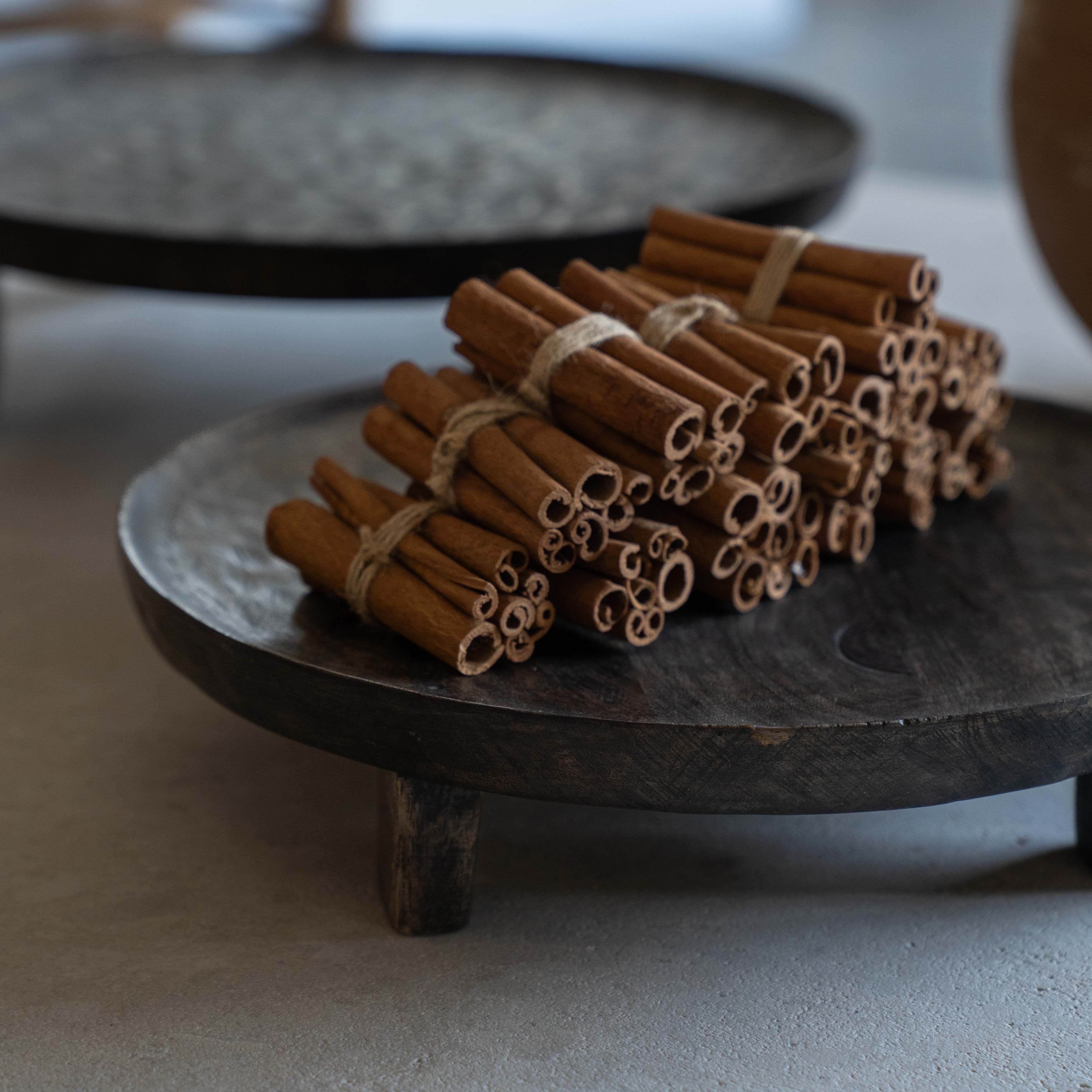 Clayton Mango Wood Serving Tray & Cake Stand
