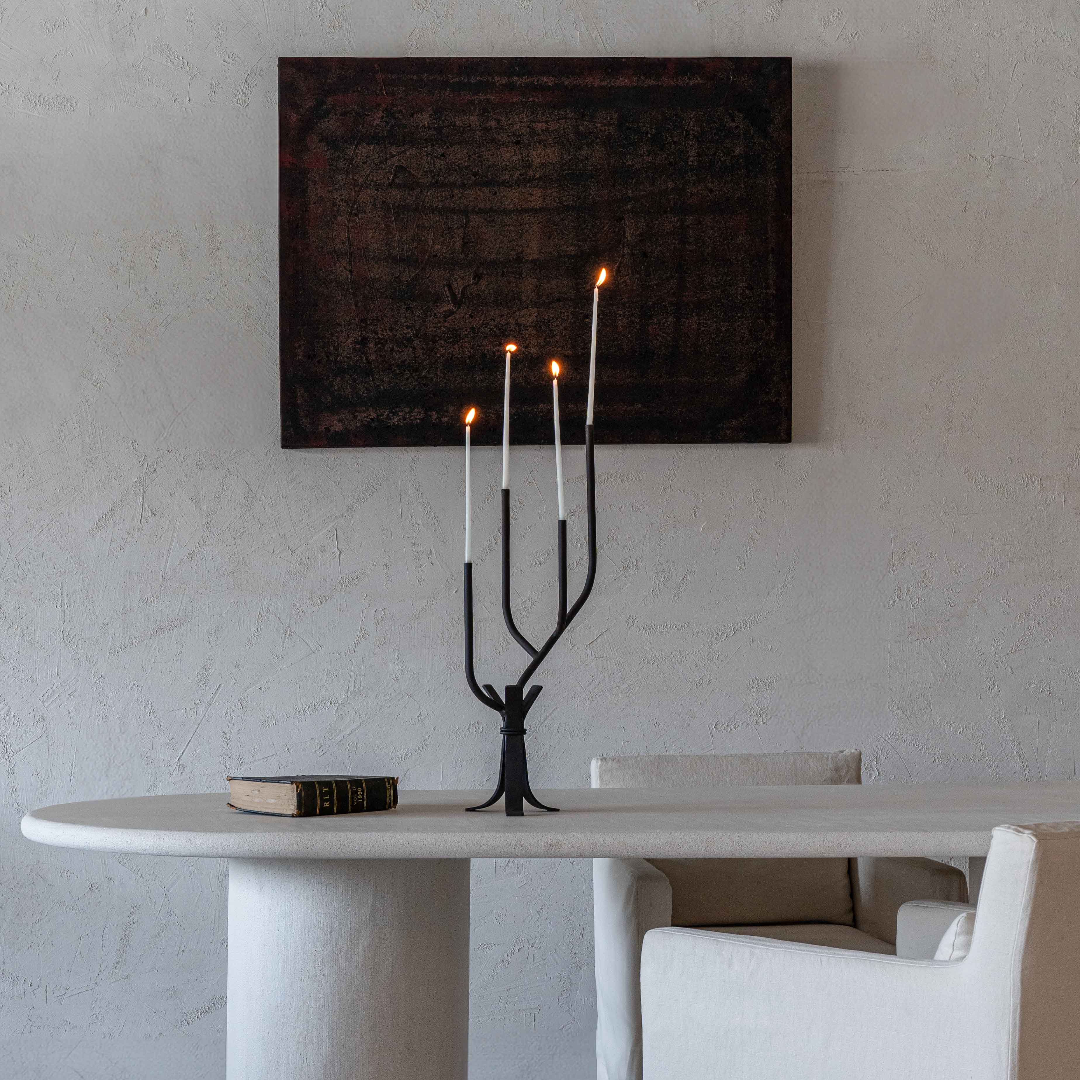 Lucia Classic Thin Steel Candle Holder - Candle Holder - WS Living Furniture Furniture Store in Dubai