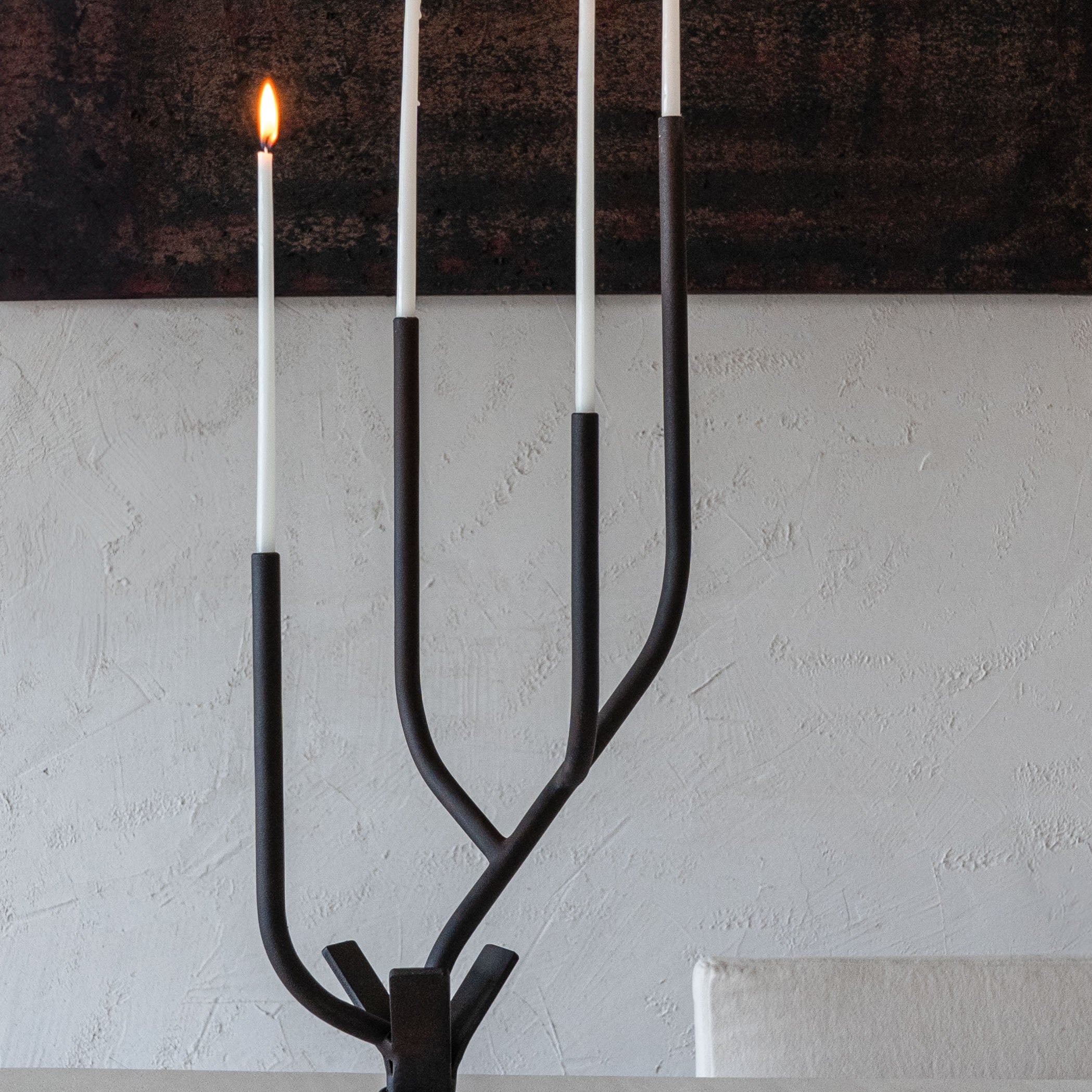 Lucia Classic Thin Steel Candle Holder - Candle Holder - WS Living Furniture Furniture Store in Dubai