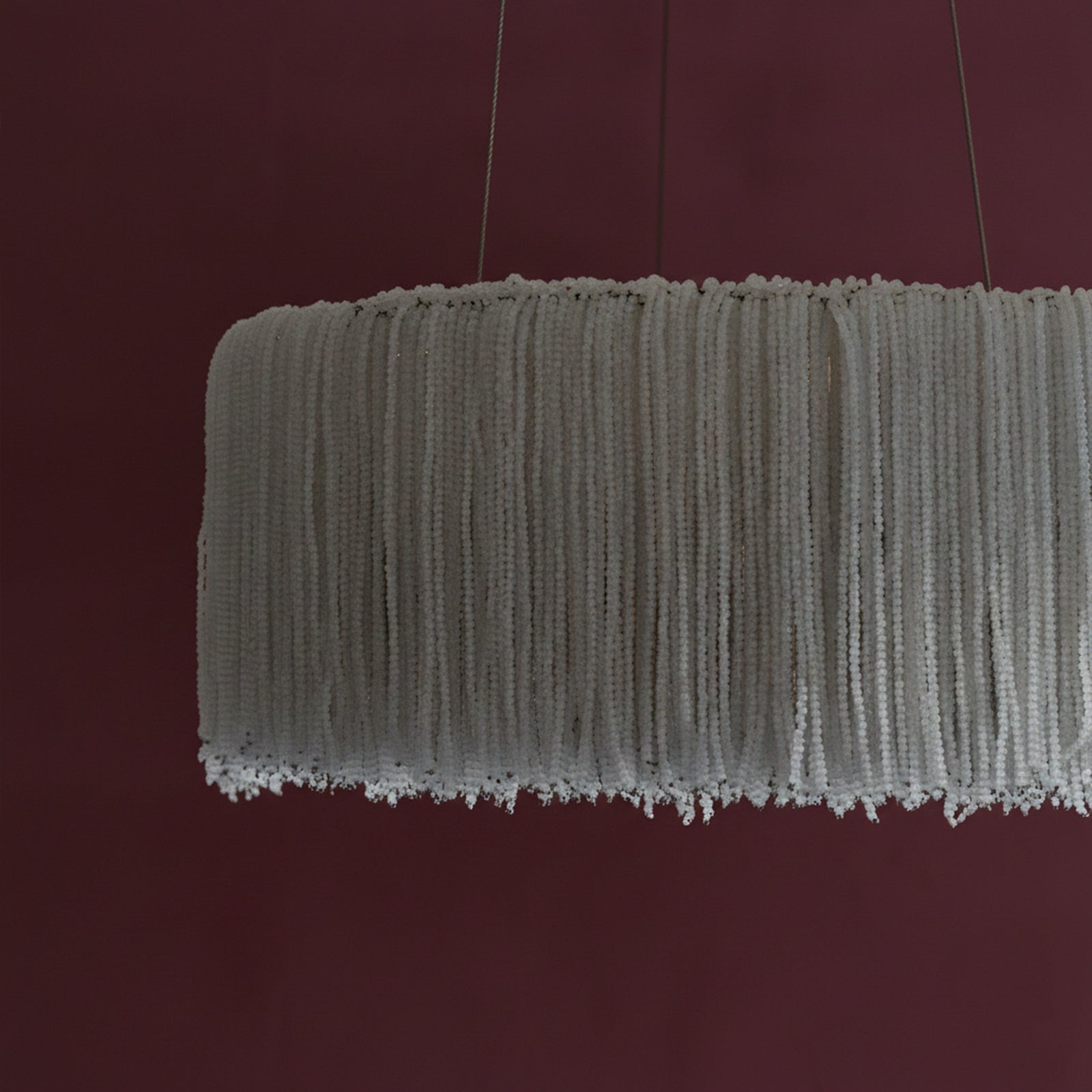 Lunara Beaded Round Crown Chandelier – LARGE