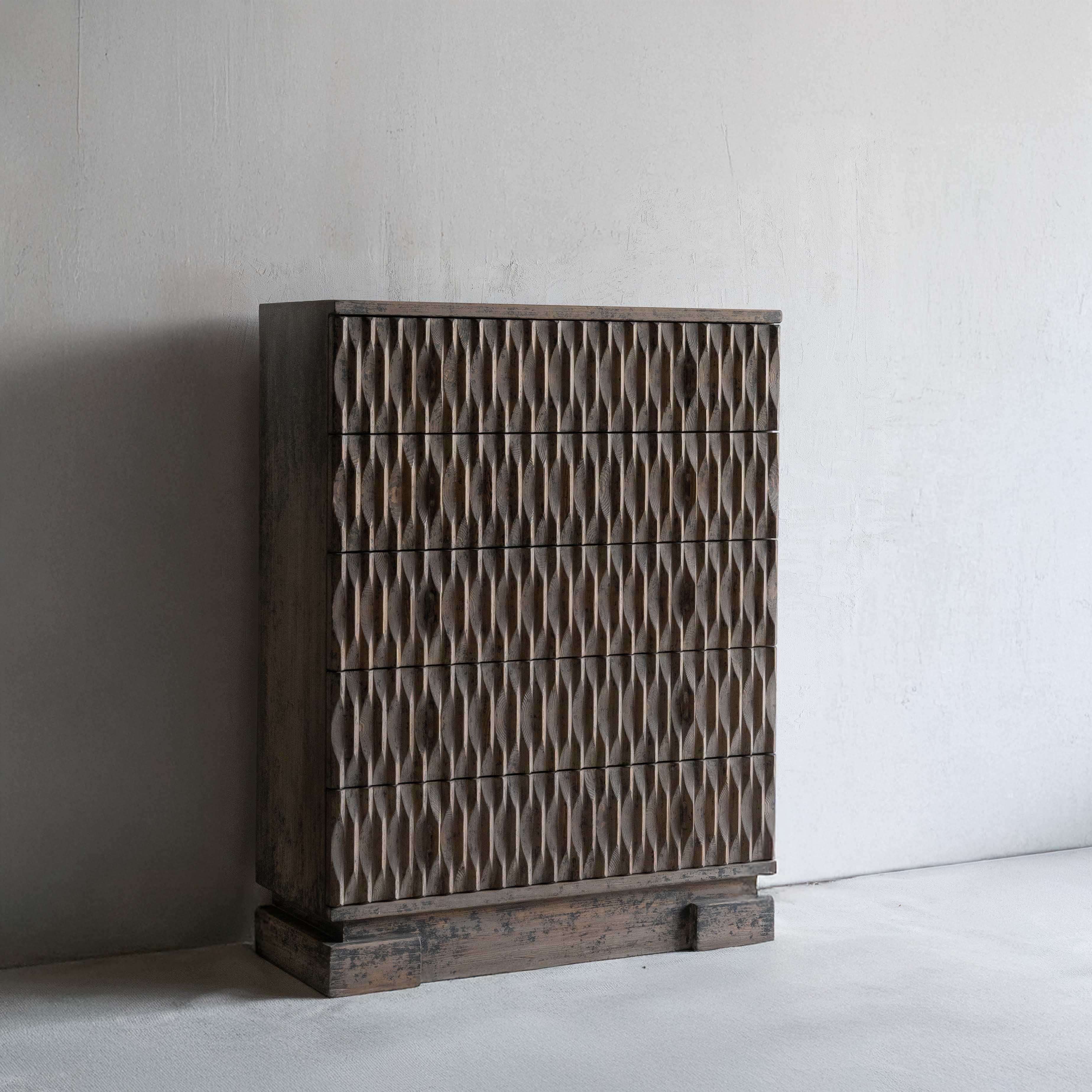 Lune Natural Wood Artisan Storage Cabinet - Cabinets - WS Living Furniture Furniture Store in Dubai