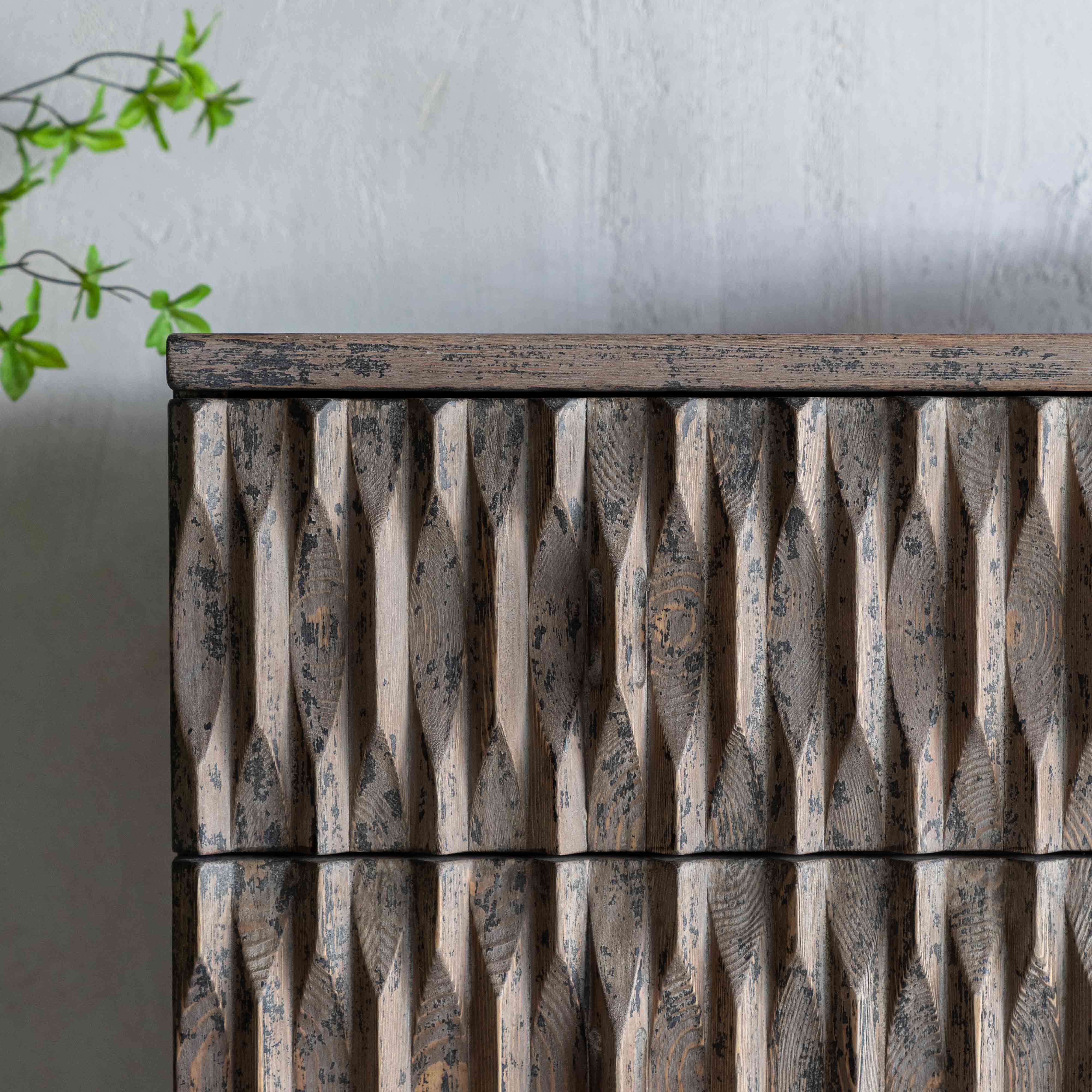 Lune Natural Wood Artisan Storage Cabinet - Cabinets - WS Living Furniture Furniture Store in Dubai