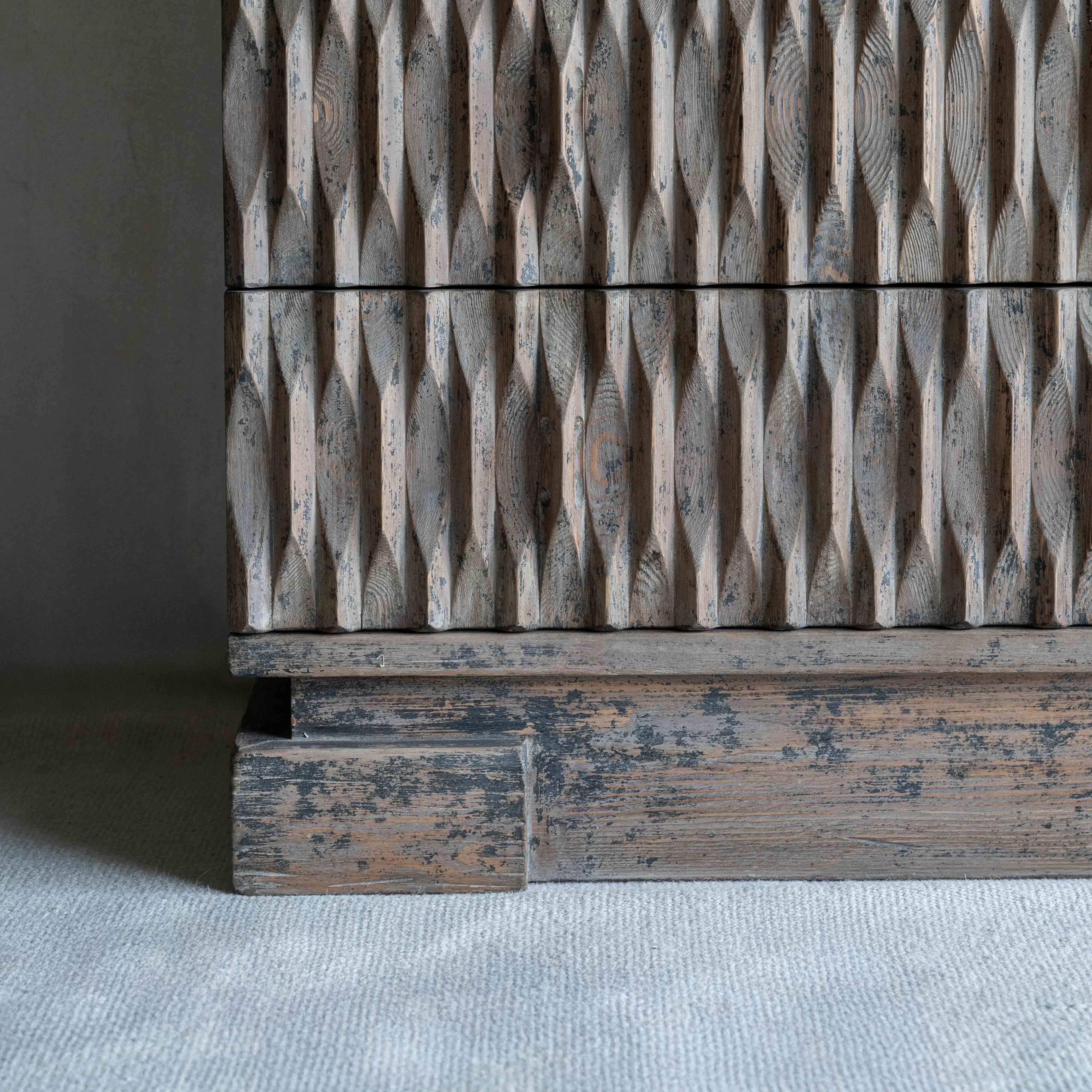 Lune Natural Wood Artisan Storage Cabinet - Cabinets - WS Living Furniture Furniture Store in Dubai