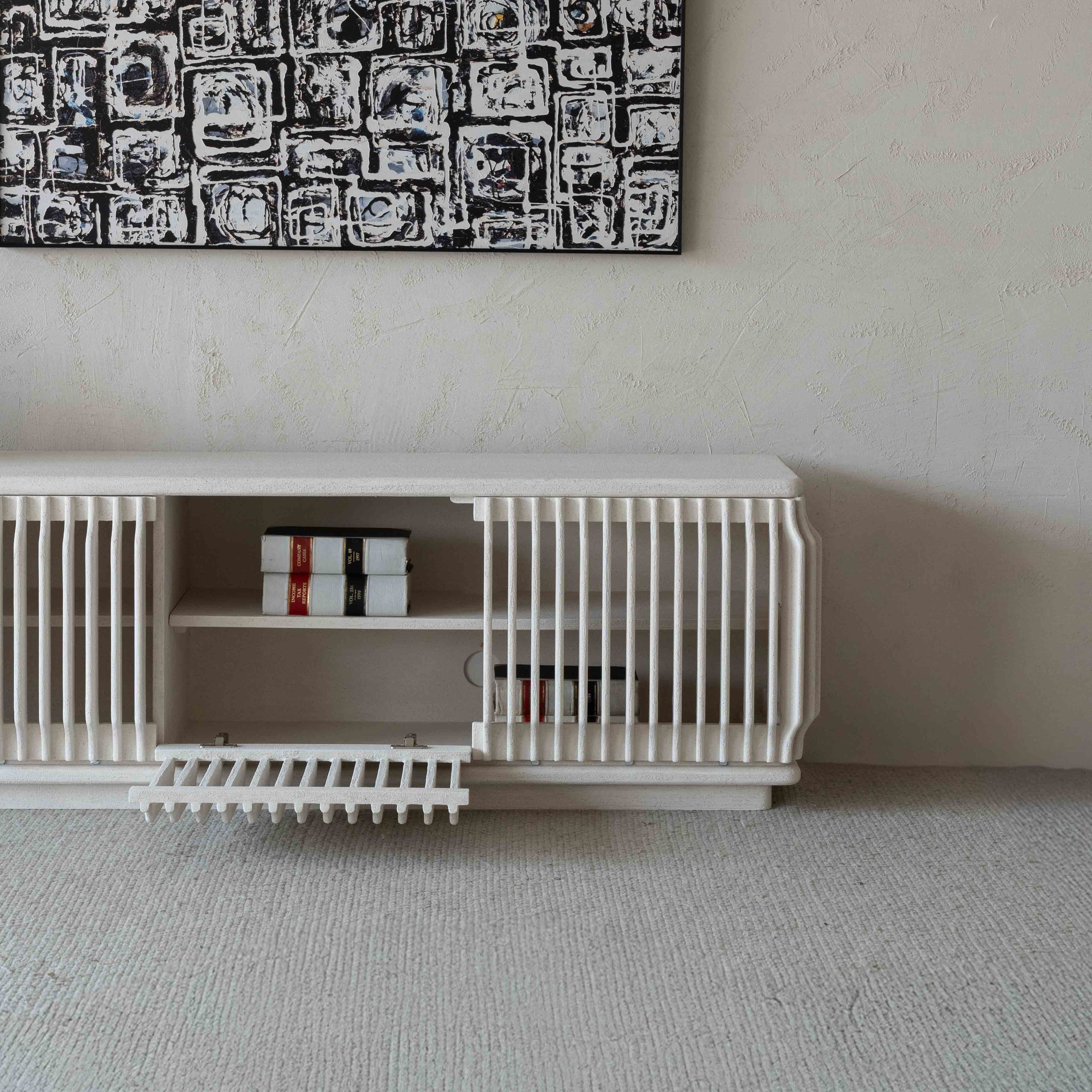 Luxe Loom White Modern TV Unit - TV Units - WS Living Furniture Furniture Store in Dubai