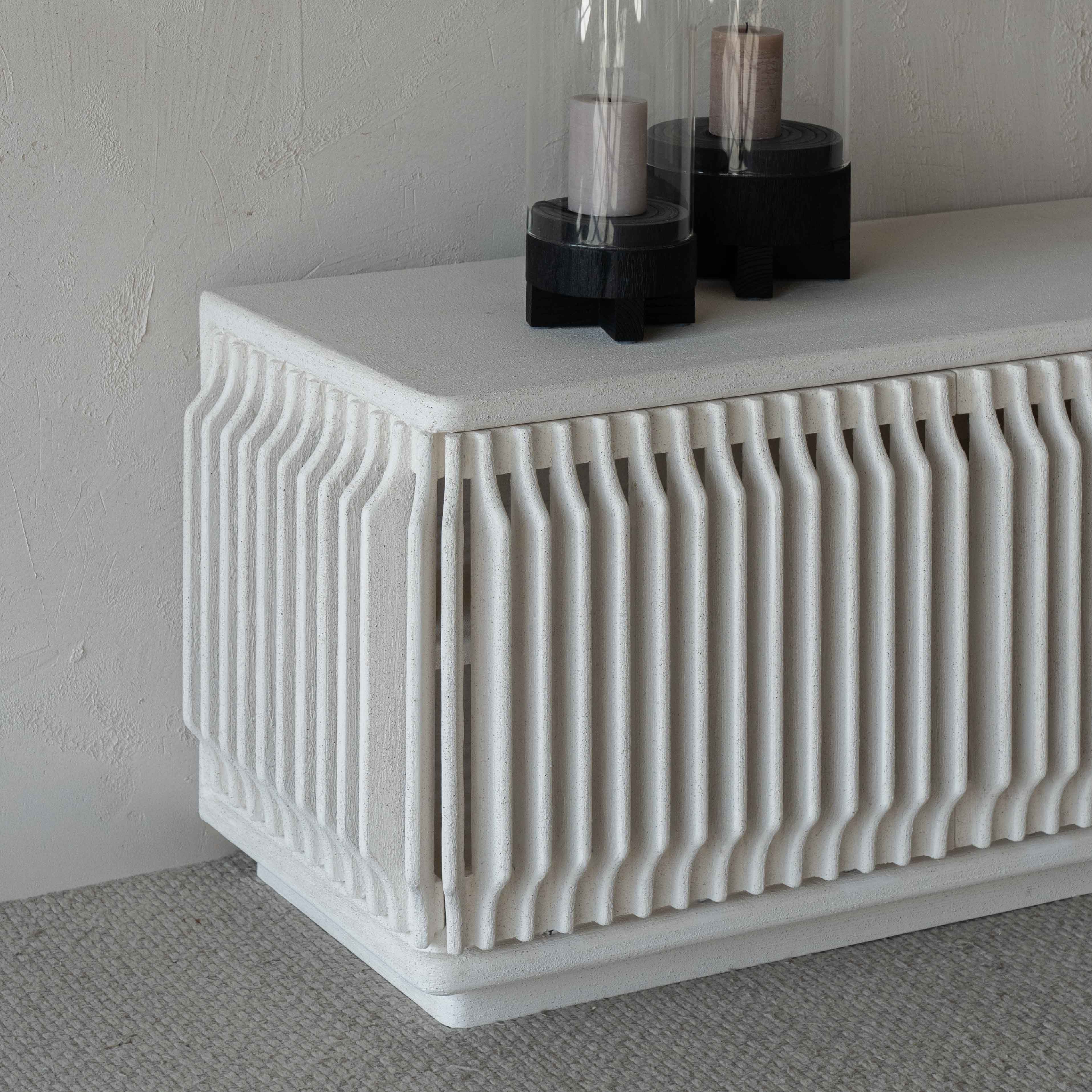 Luxe Loom White Modern TV Unit - TV Units - WS Living Furniture Furniture Store in Dubai