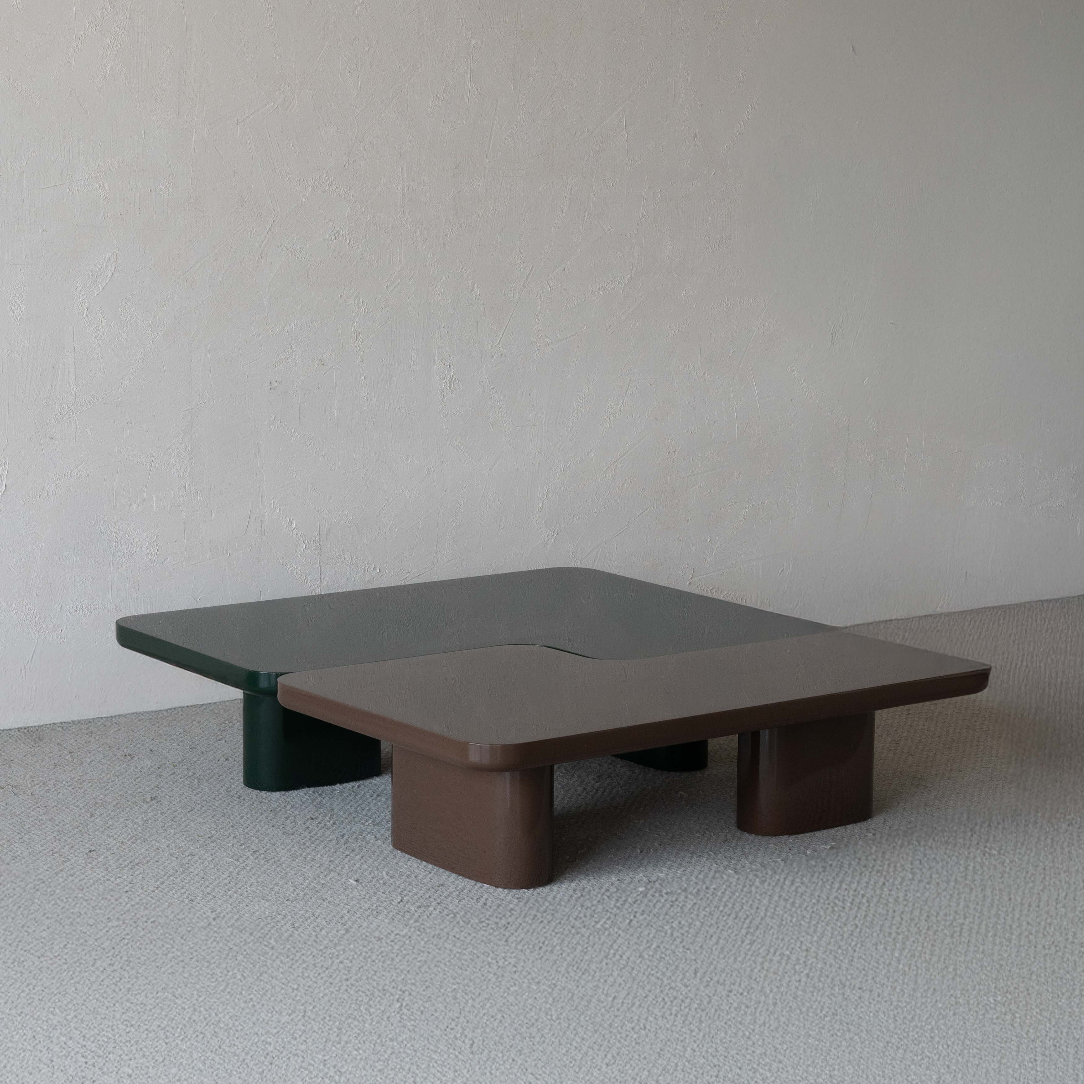 Layla Brown High Gloss Modern Coffee Table - 020A1.2 - BC68 - Coffee Tables - WS Living Furniture Furniture Store in Dubai