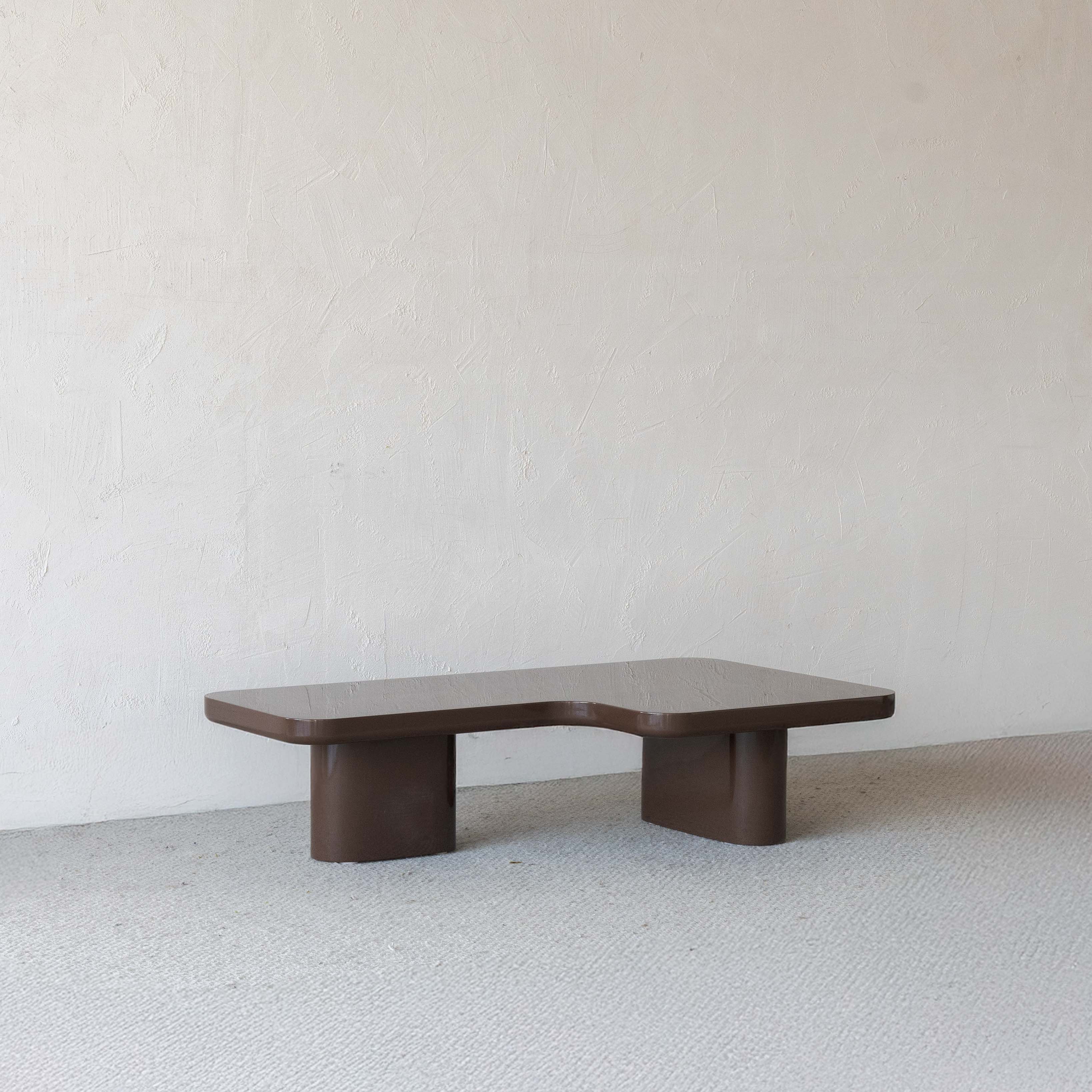 Layla Brown High Gloss Modern Coffee Table - 020A1.2 - BC68 - Coffee Tables - WS Living Furniture Furniture Store in Dubai