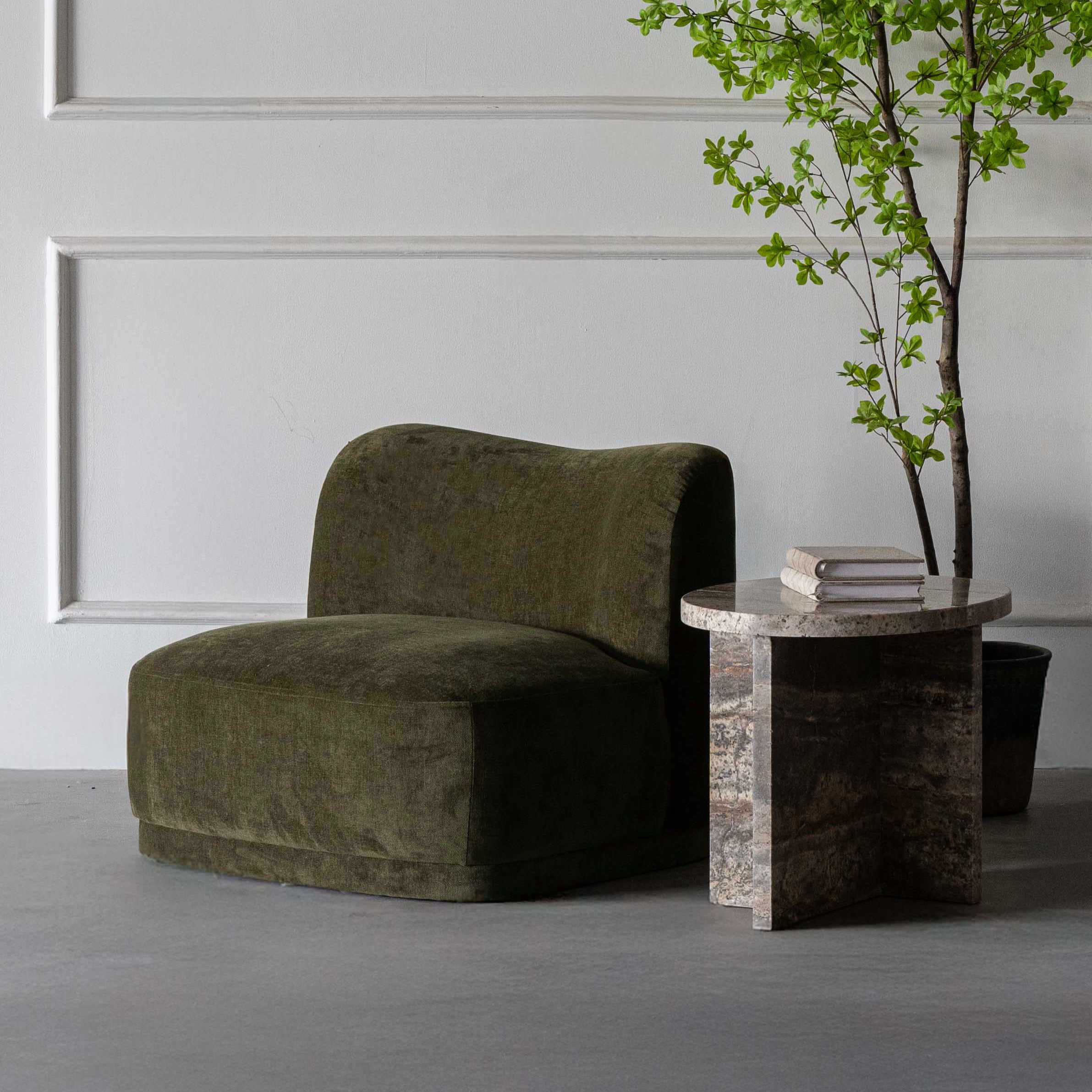Lysandra Low Accent Lounge Chair - Green