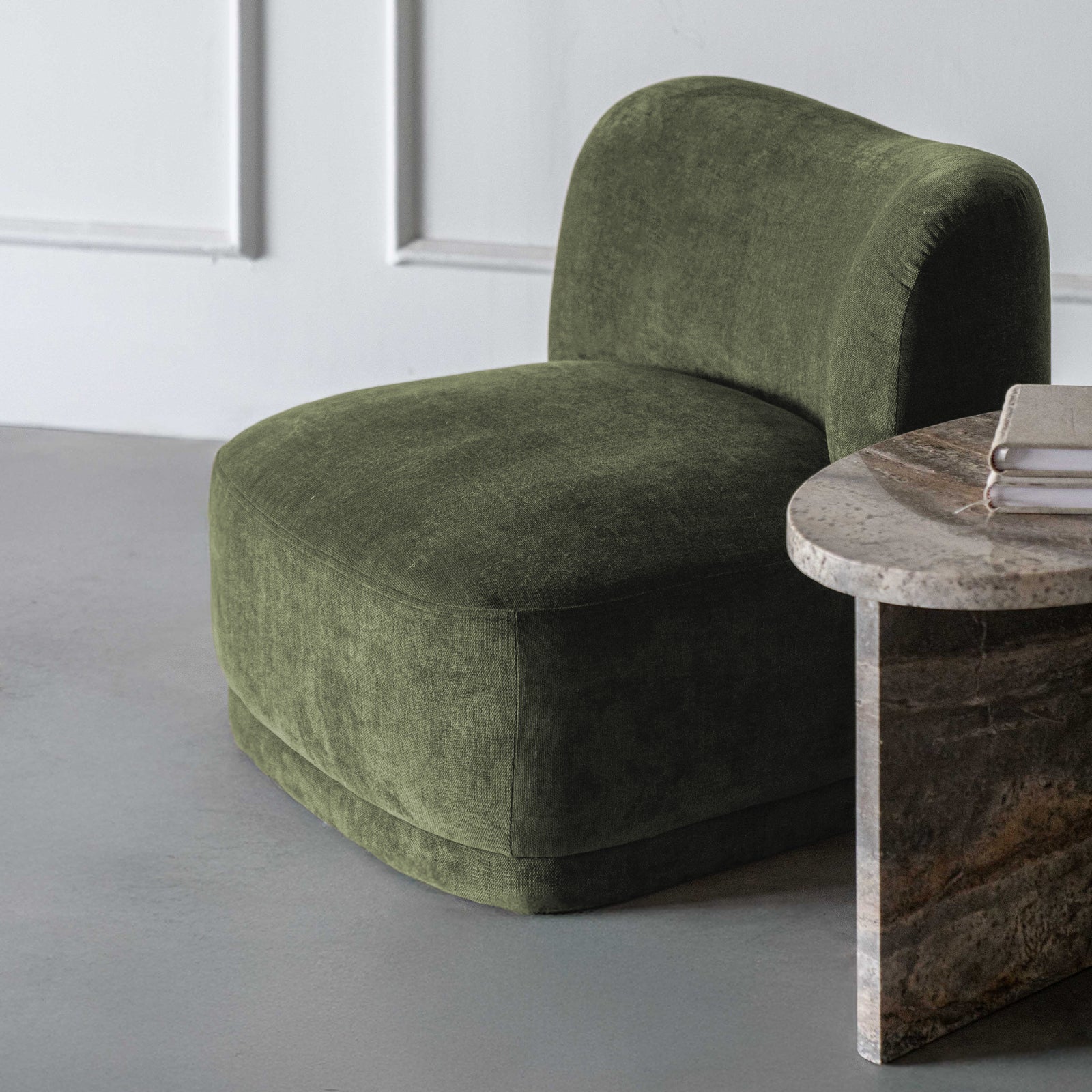 Lysandra Low Accent Lounge Chair - Green - 13305-29 - Arm chair - WS Living Furniture Furniture Store in Dubai