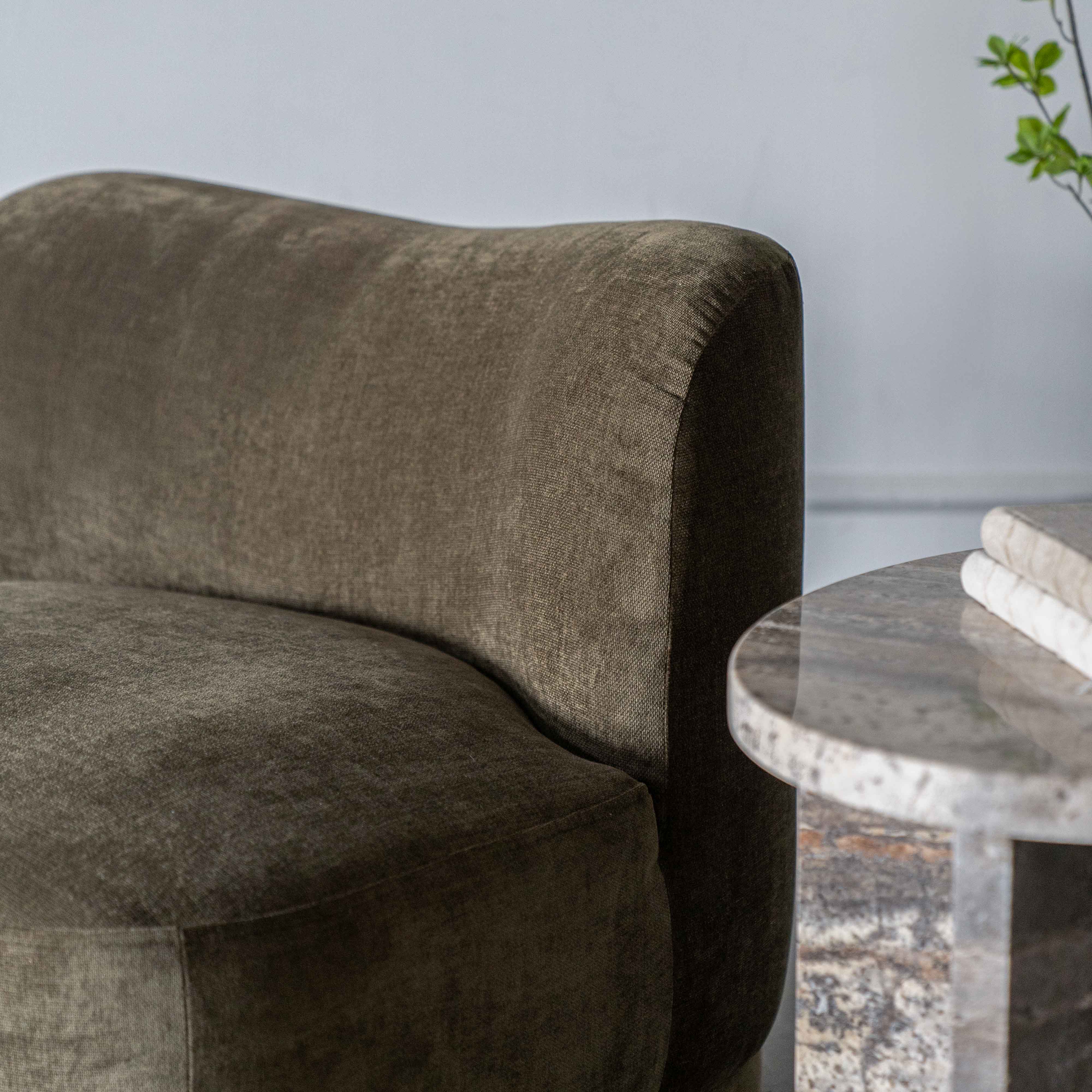 Lysandra Low Accent Lounge Chair - Green