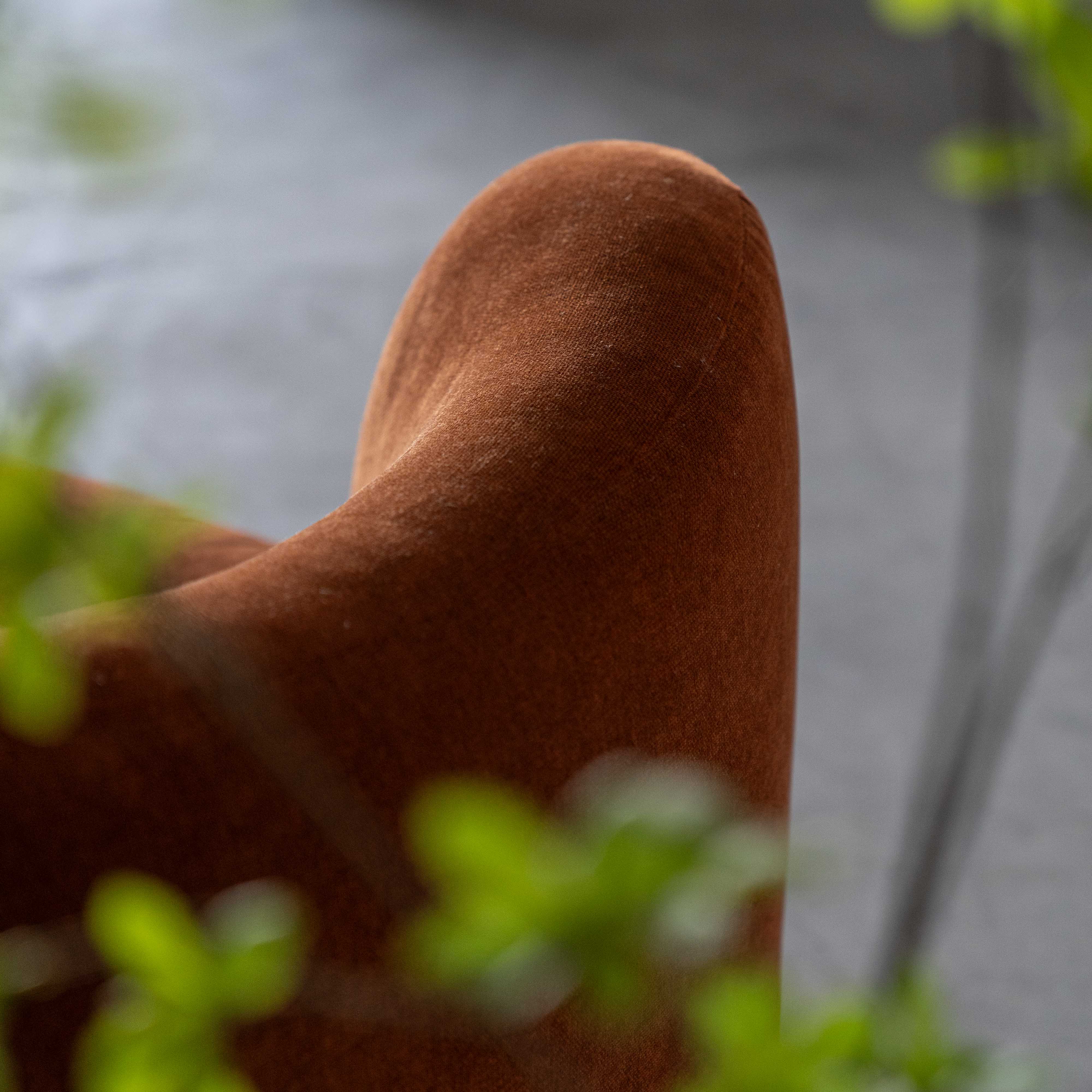 Lysandra Low Accent Lounge Chair - Caramel Orange - Arm chair - WS Living Furniture Furniture Store in Dubai