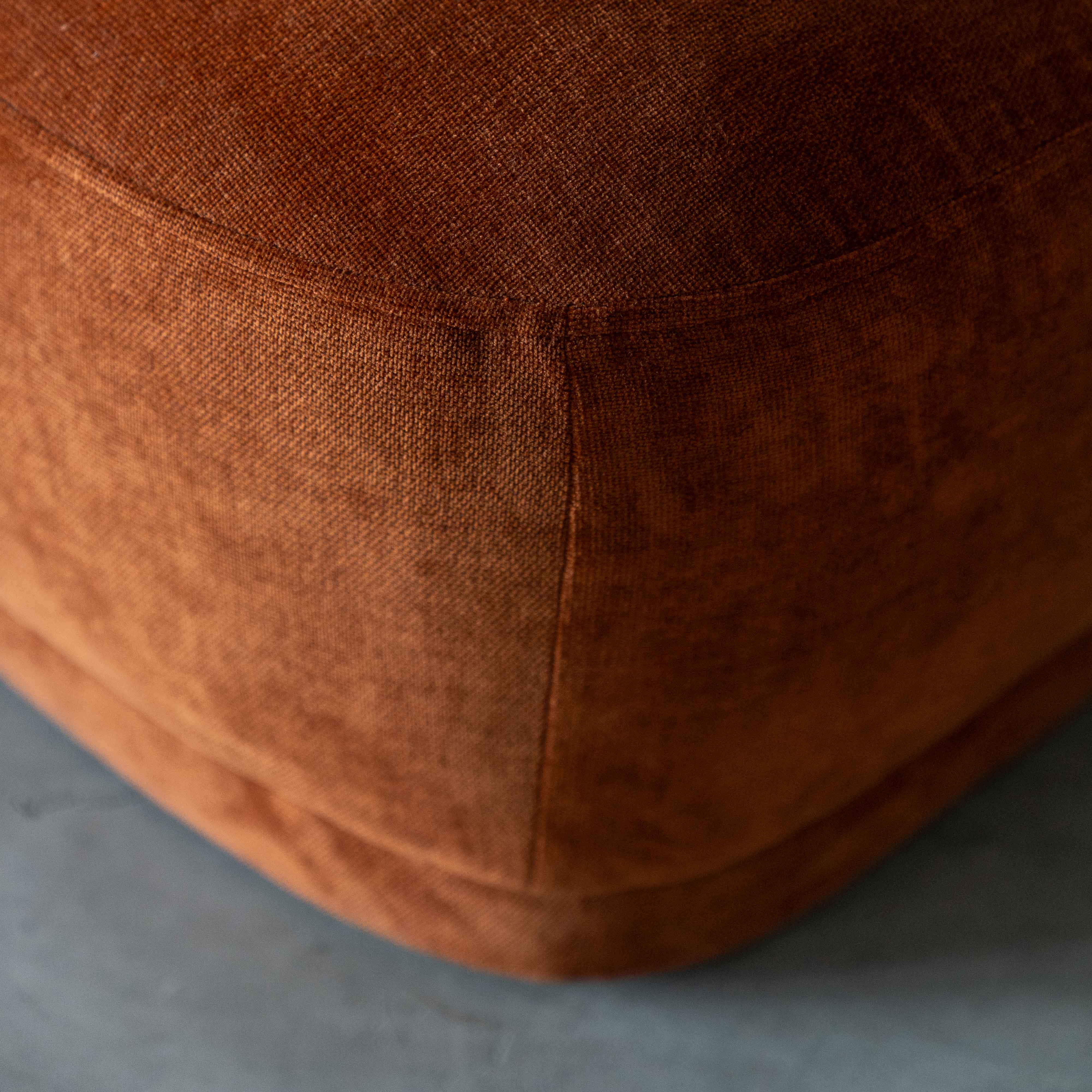 Lysandra Low Accent Lounge Chair - Caramel Orange - Arm chair - WS Living Furniture Furniture Store in Dubai